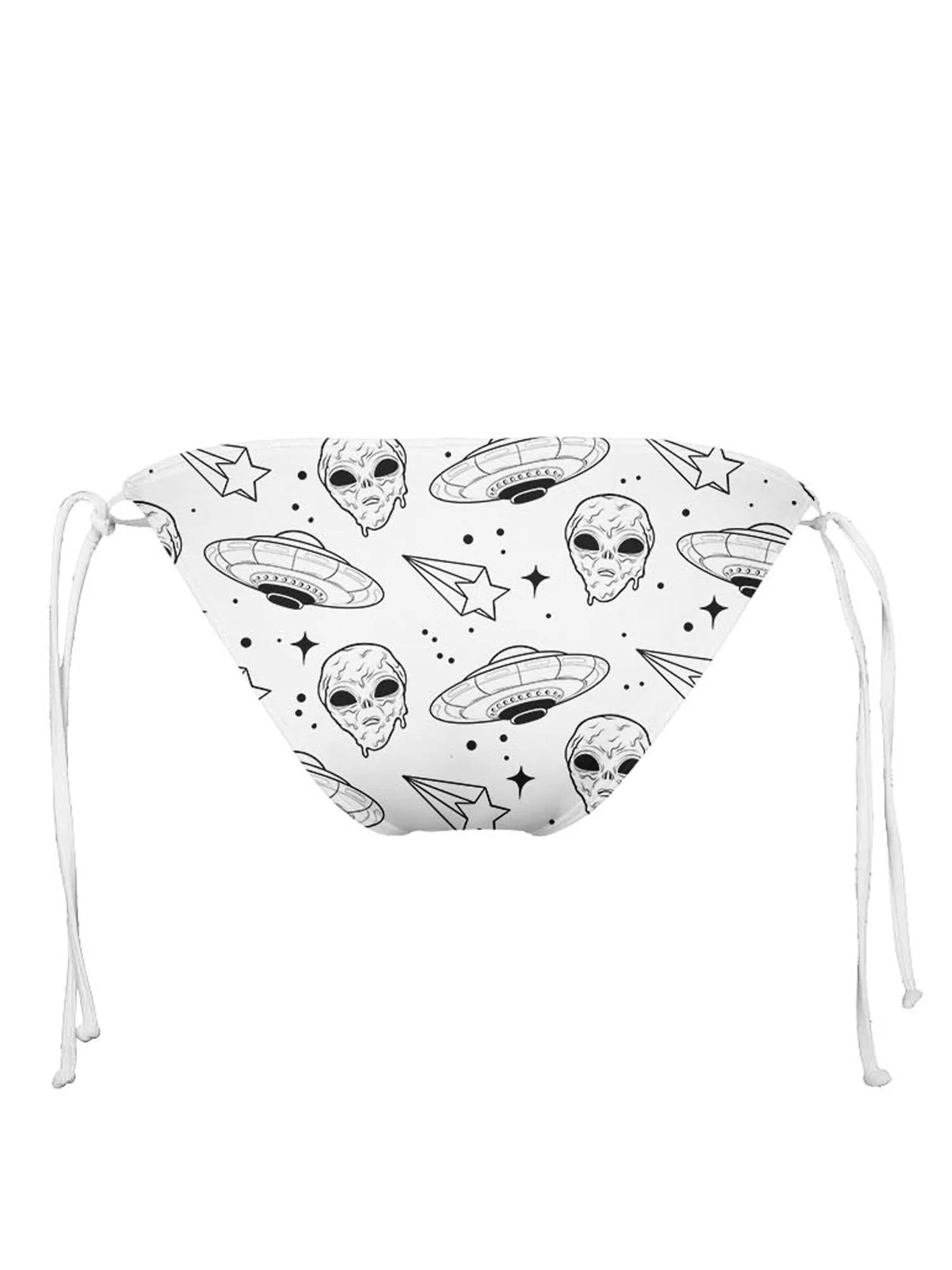 Alien Drip (White) Bikini Bottom