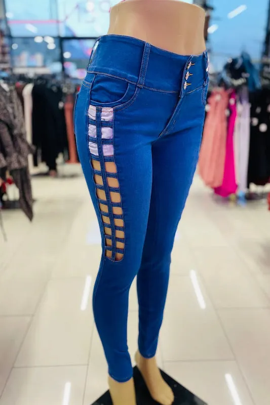 Andrea Side Open Jeans