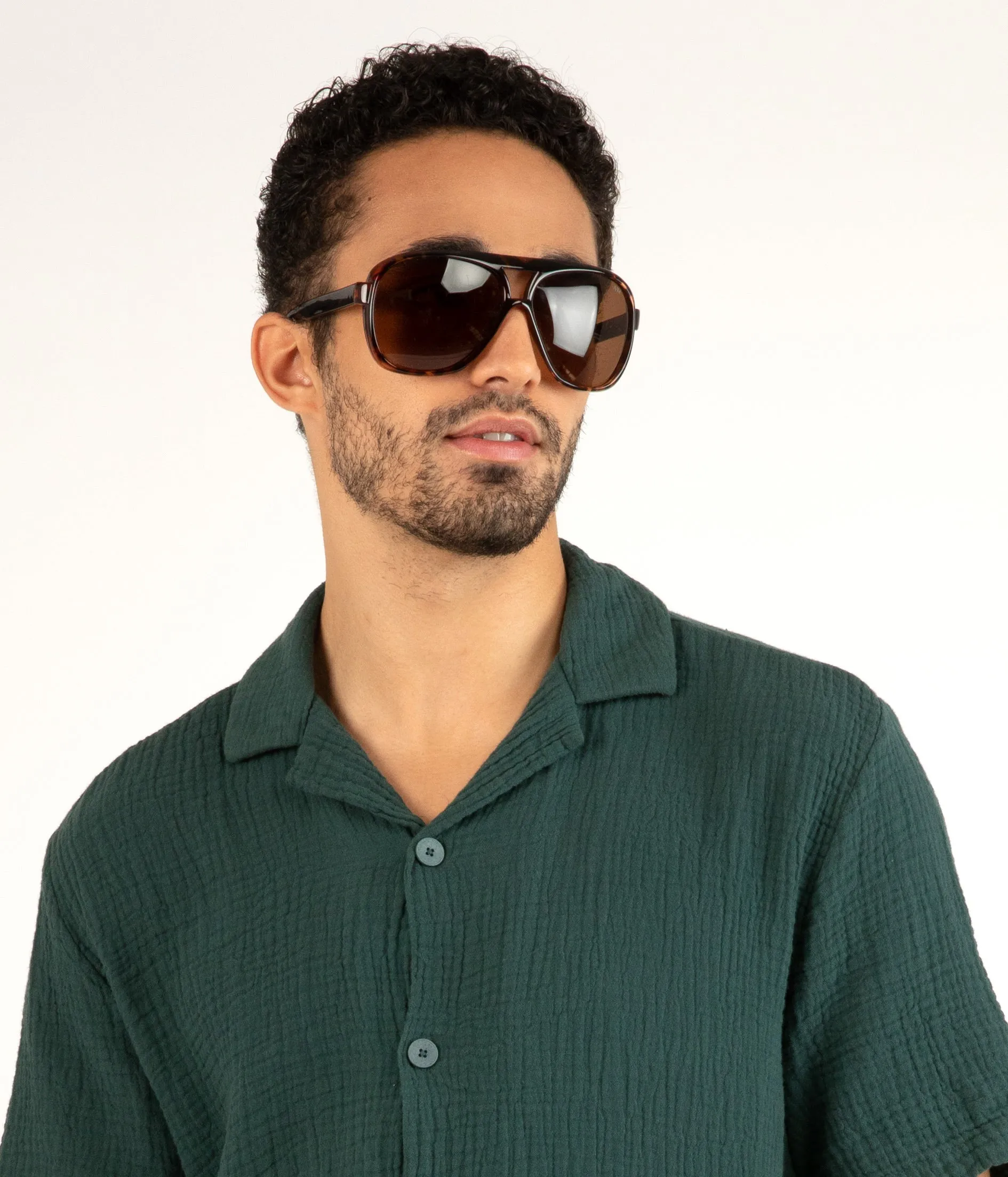 AVIATOR Brown Aviator Sunglasses