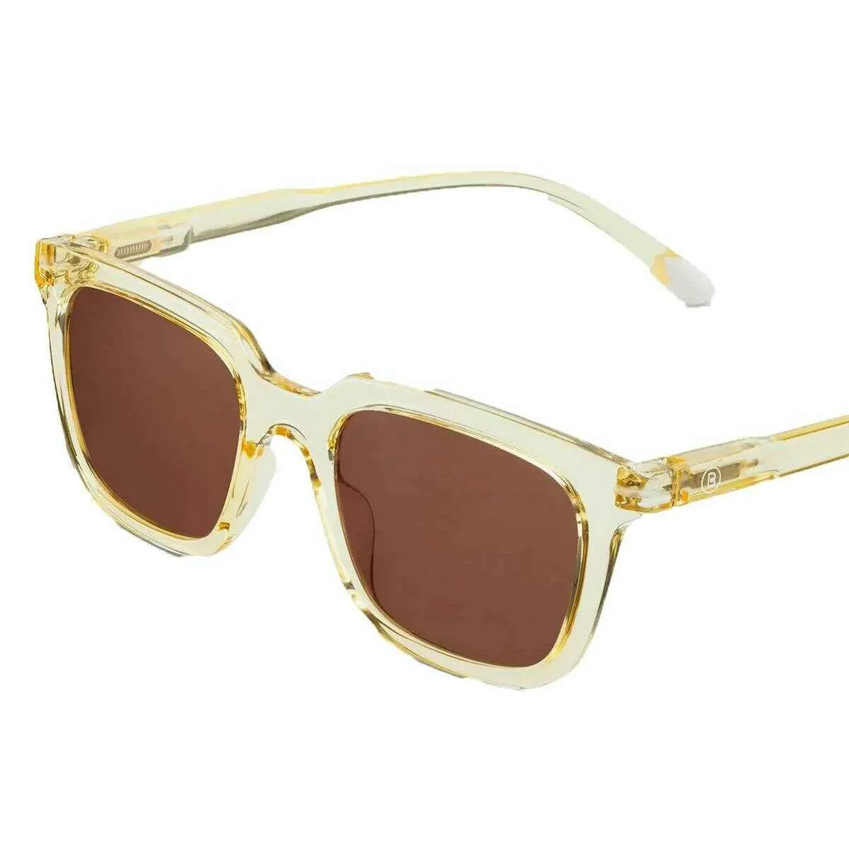 Barner Holly Glossy Sunglasses - Quartz Yellow/Cocoa Brown