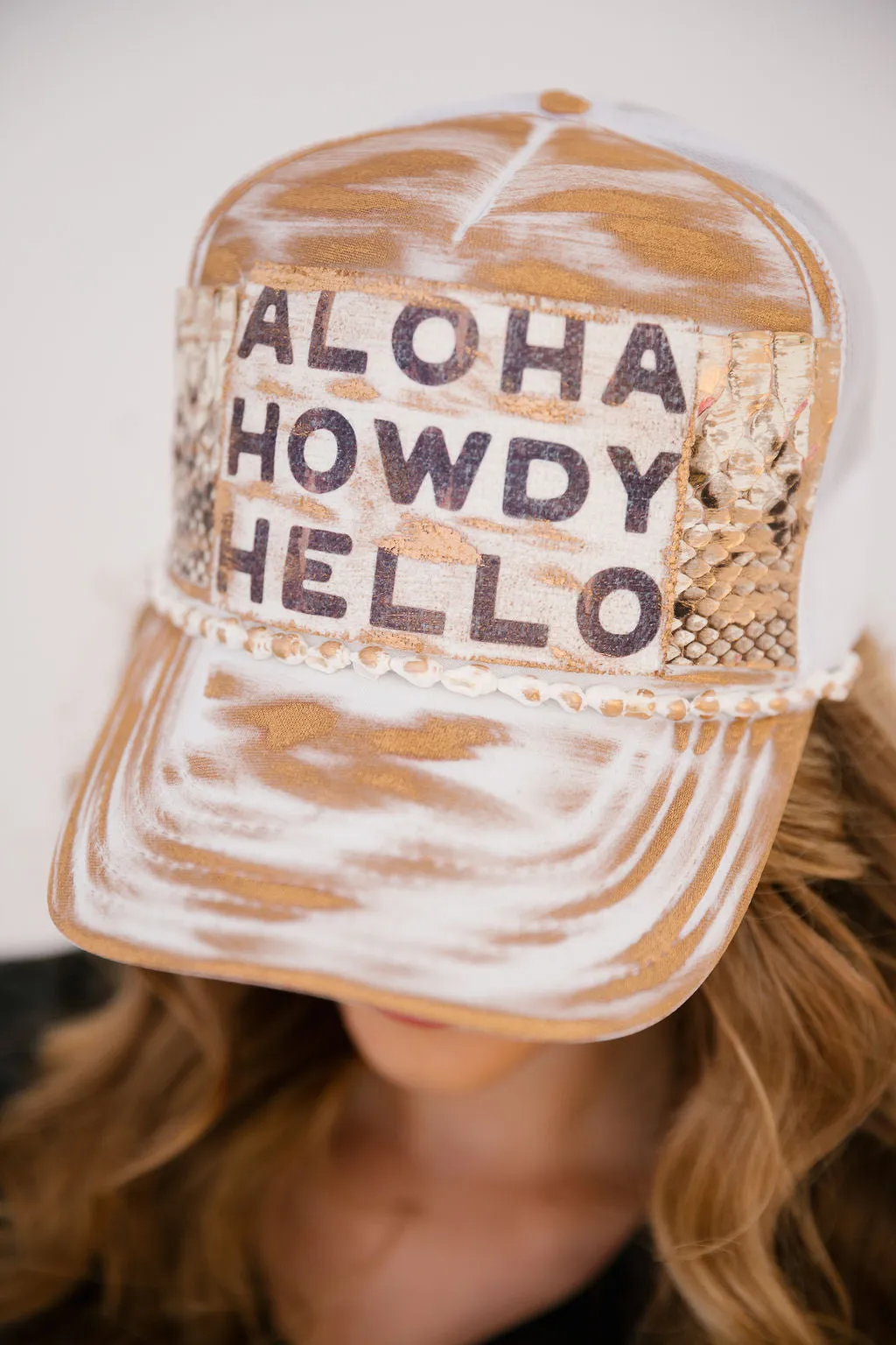 BEACH COWGIRL TRUCKER HATS