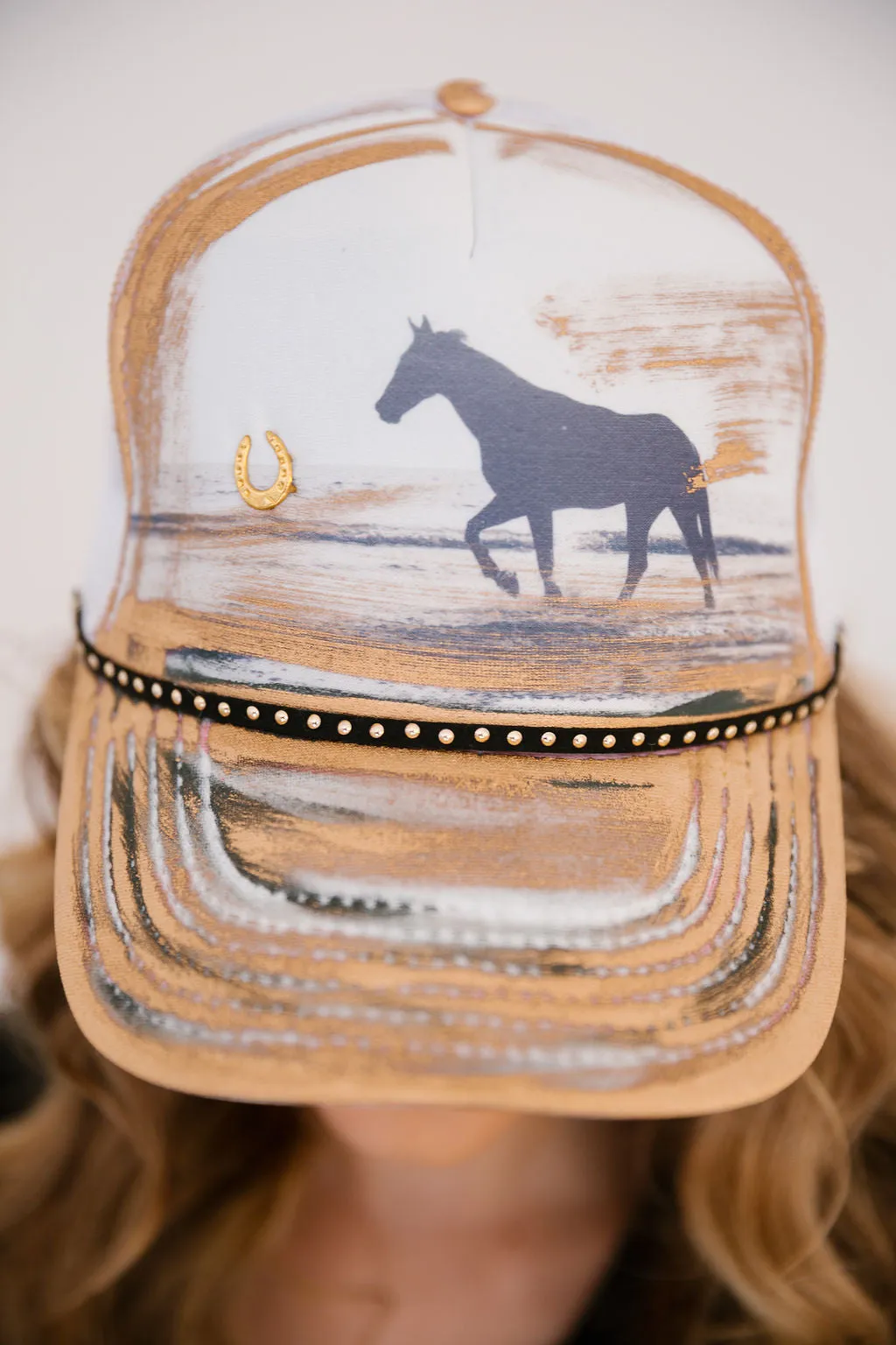 BEACH COWGIRL TRUCKER HATS
