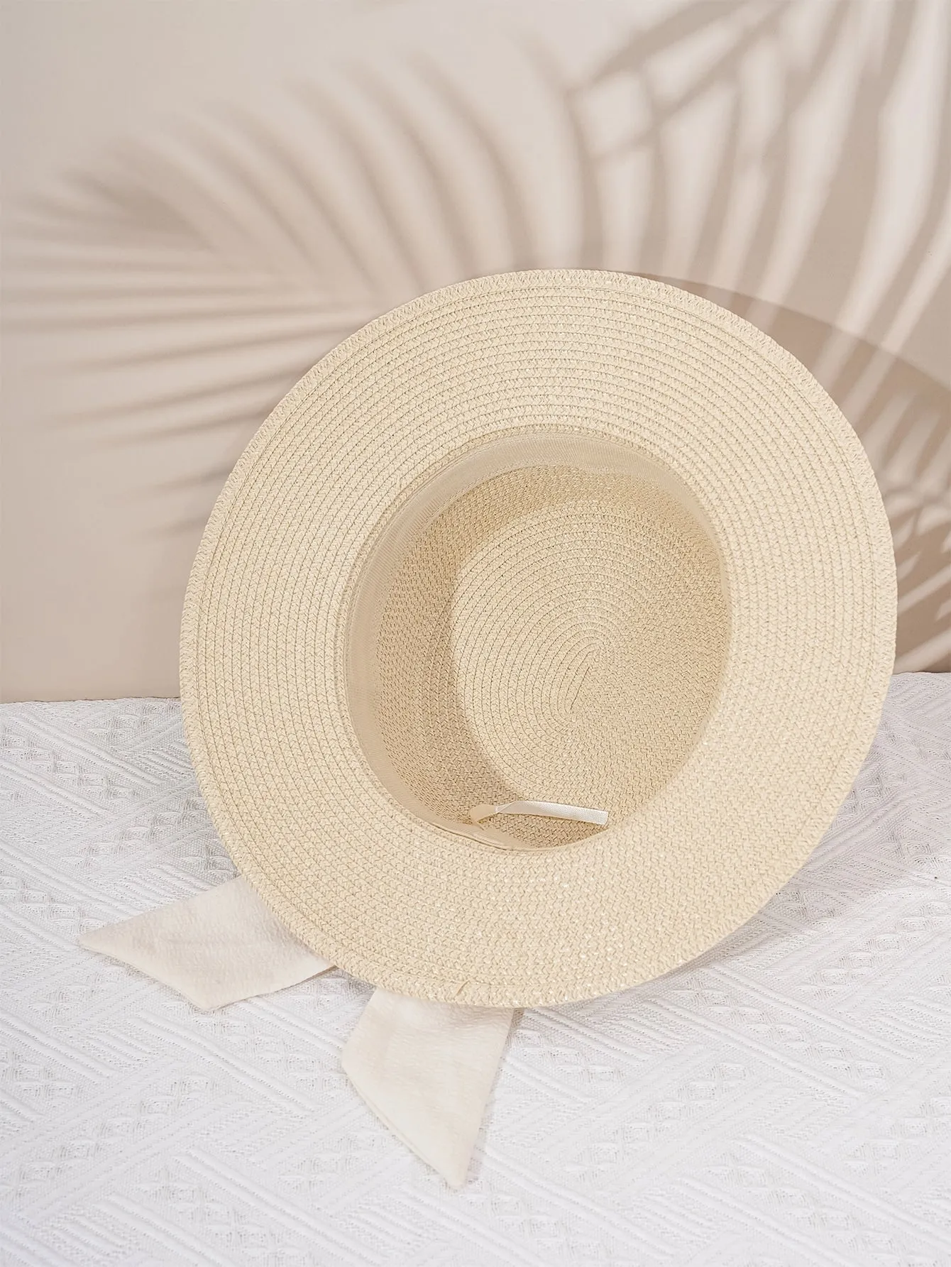 Boho 1pc Y2k Style Women's Diamond Buckle Straw Hat With Breathable Ribbon & Sun Protection Function, Suitable For Outdoor Beach Wear