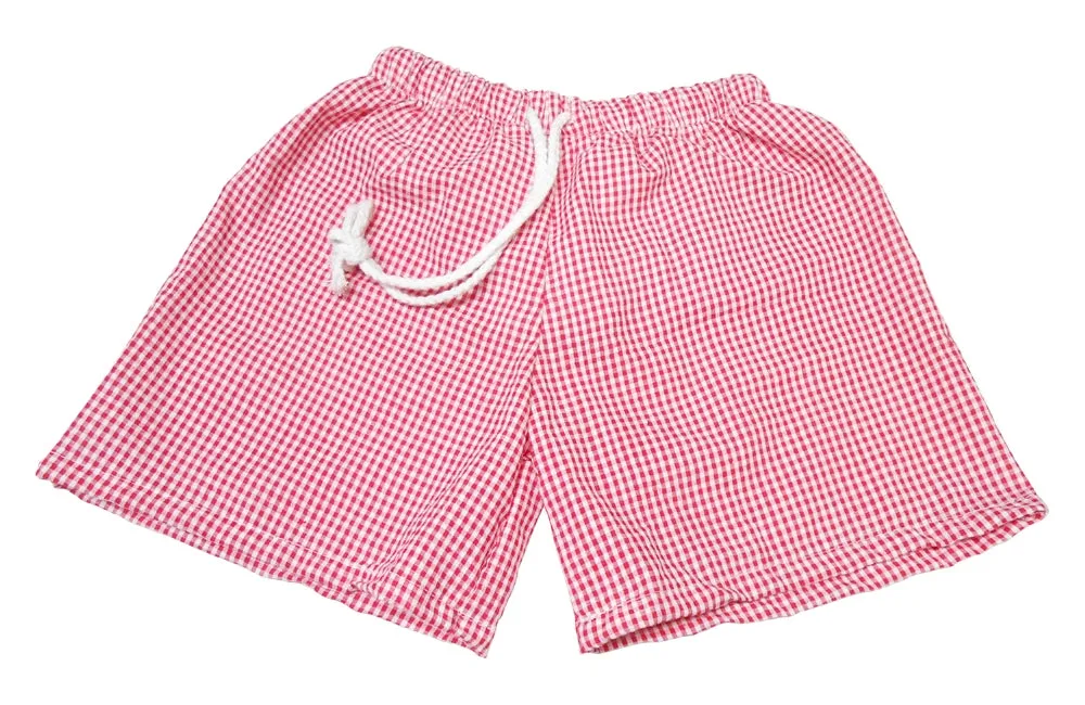 Boys Swimming Trunks - Gingham