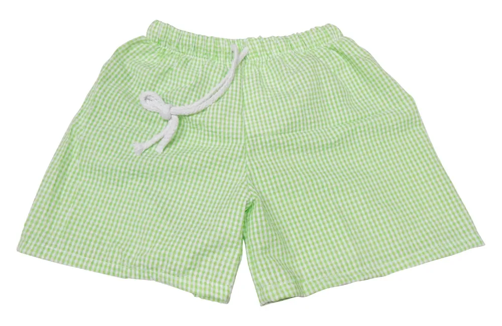 Boys Swimming Trunks - Gingham