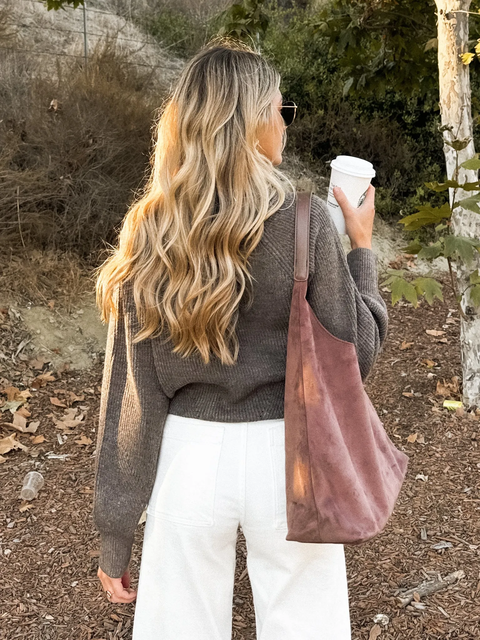 Brynlee Soft Wrap Sweater in Cocoa