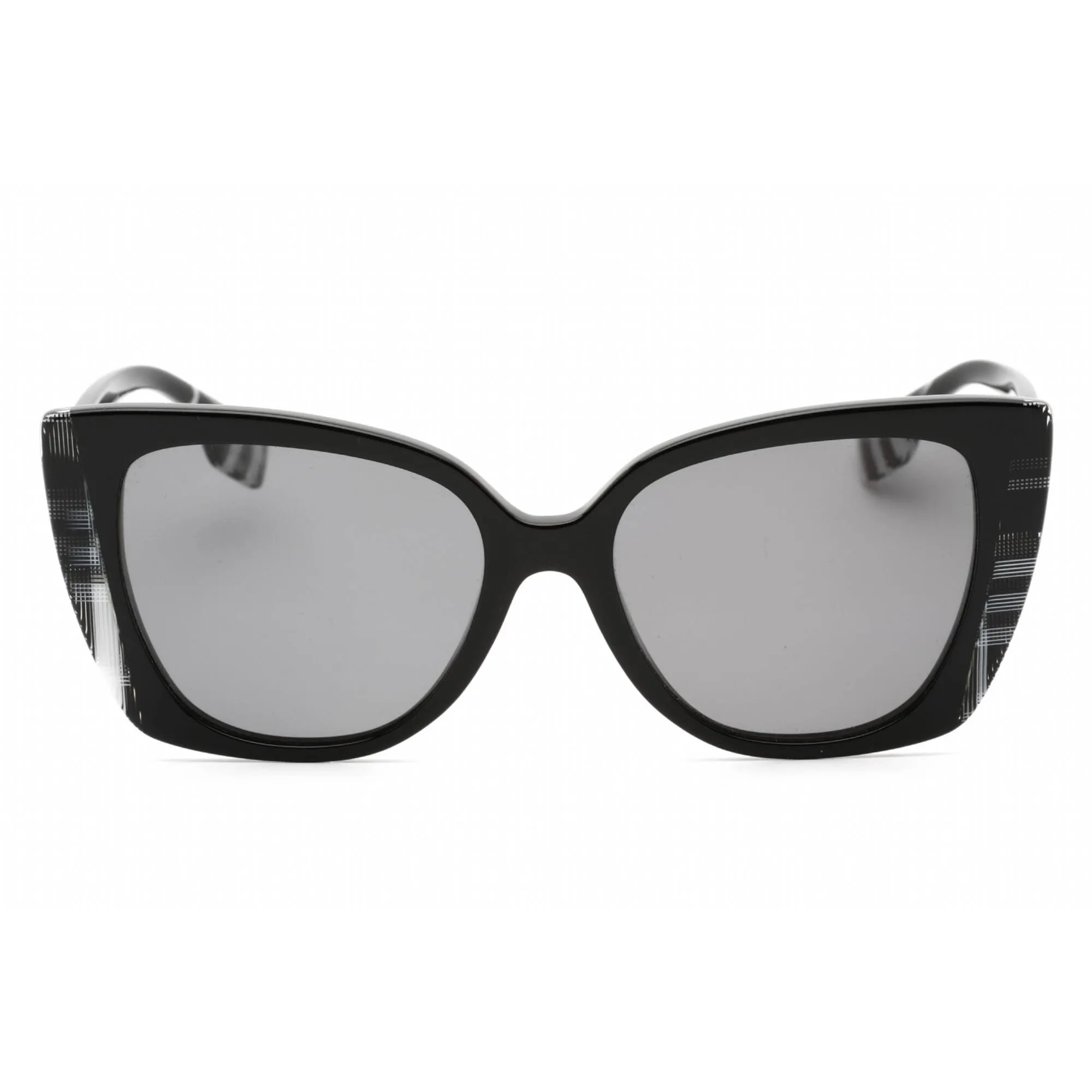 Burberry Women's Sunglasses - Black Cat Eye Acetate Frame Grey Lens | 0BE4393 405181
