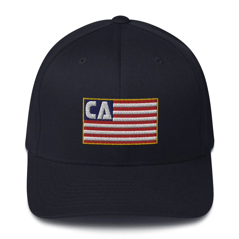 California Flag Flexfit Structured Twill Cap