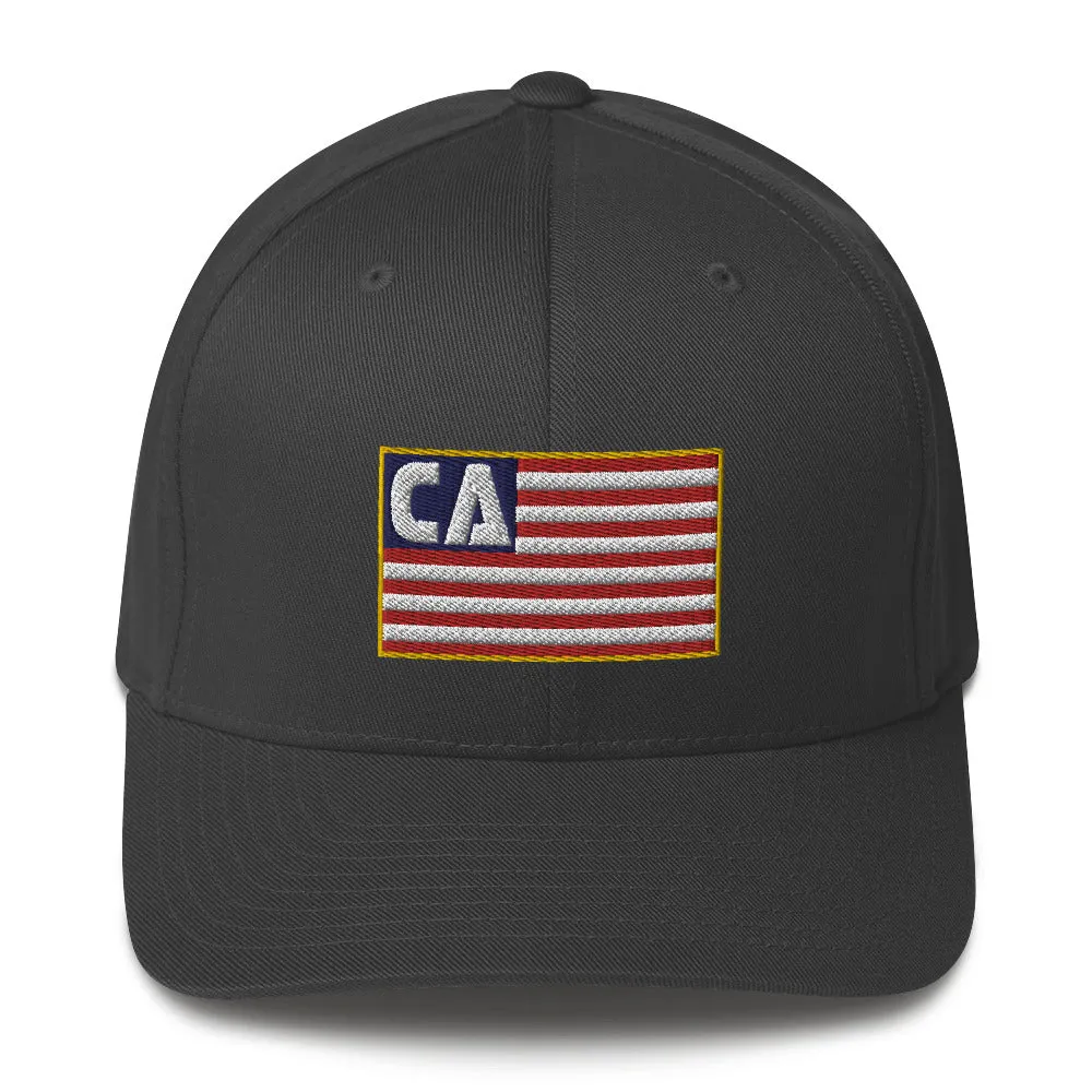California Flag Flexfit Structured Twill Cap