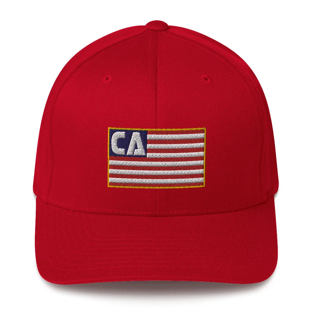 California Flag Flexfit Structured Twill Cap