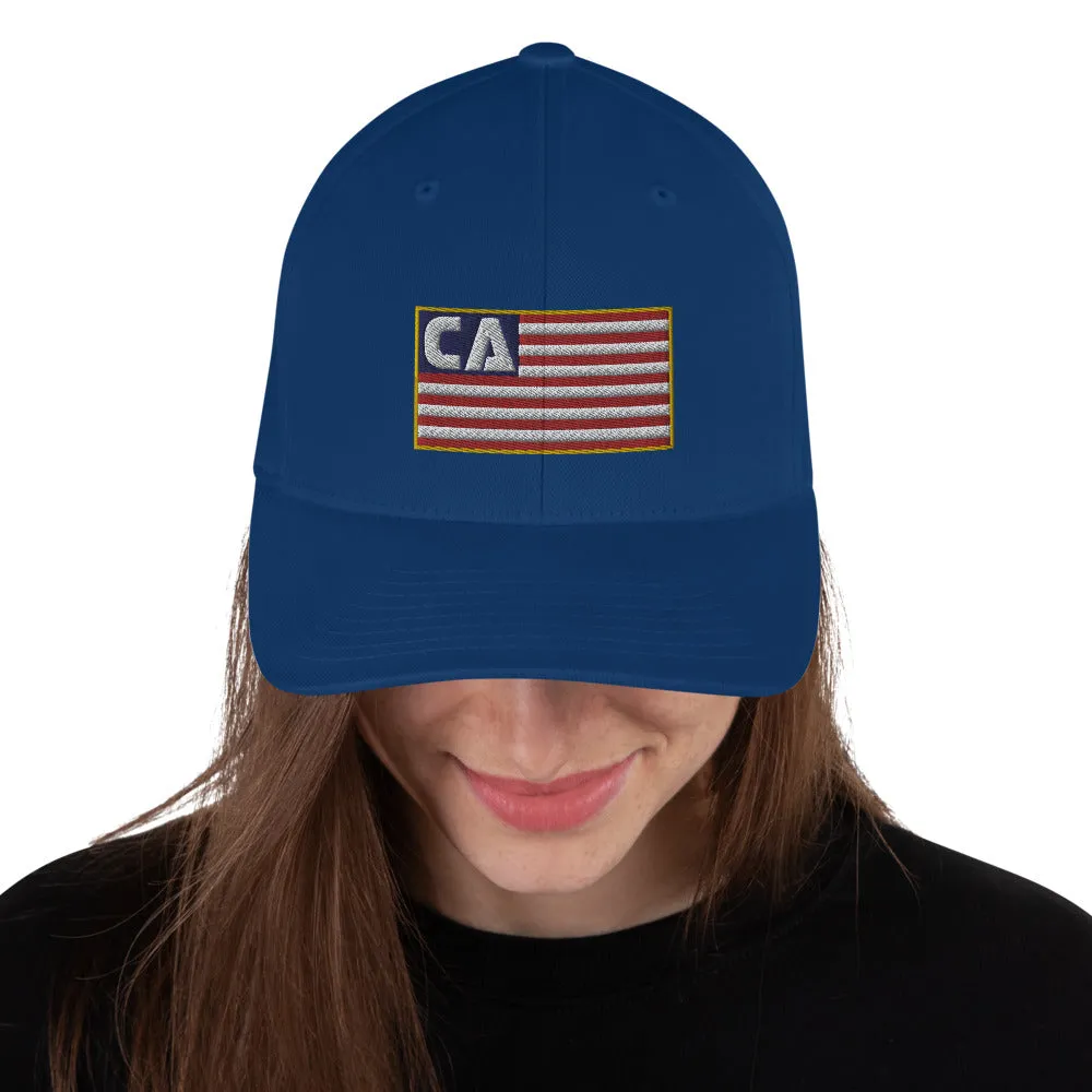 California Flag Flexfit Structured Twill Cap