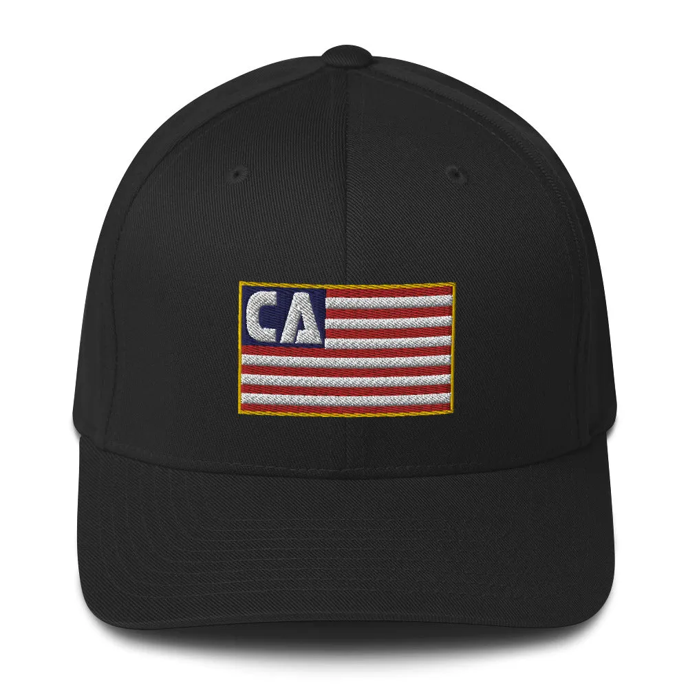 California Flag Flexfit Structured Twill Cap