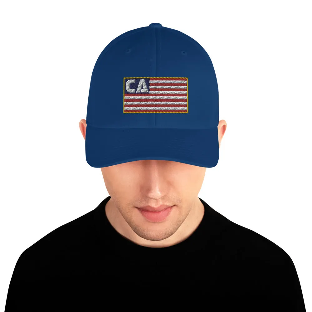 California Flag Flexfit Structured Twill Cap