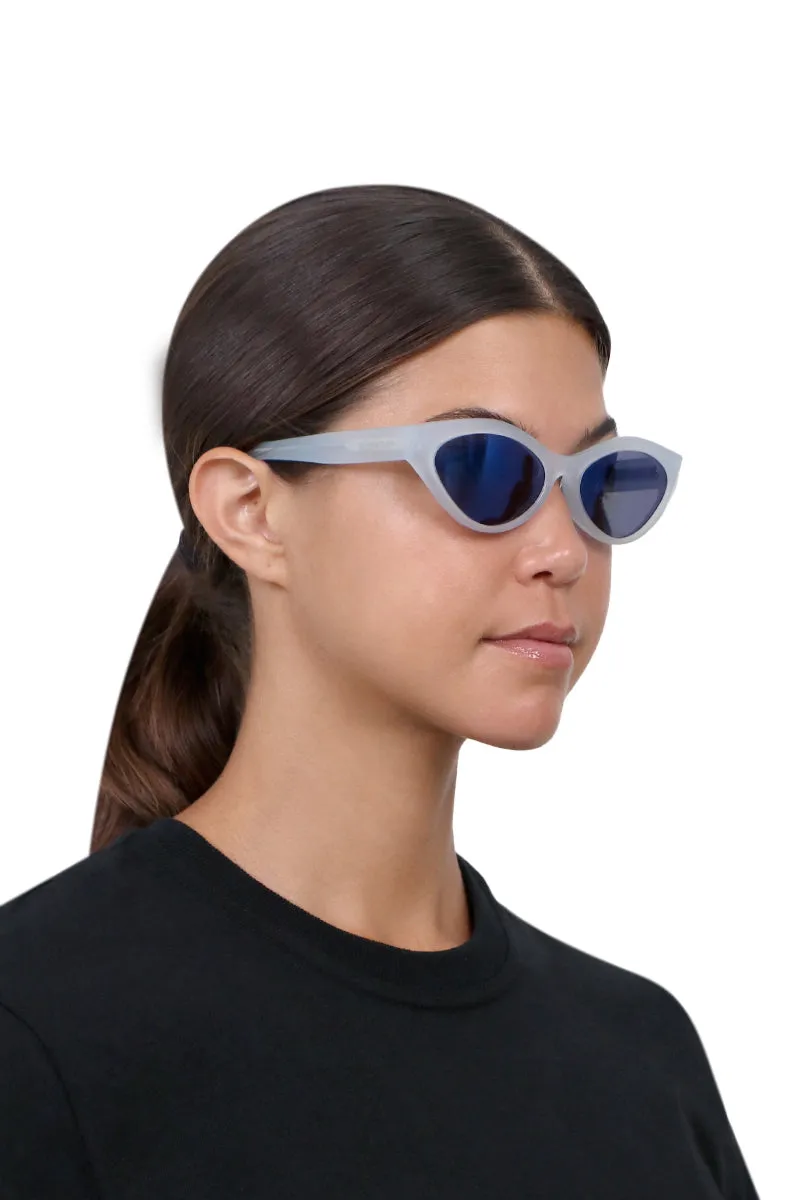 CAT EYE SUNGLASSES | CLEAR BLUE/BLUE