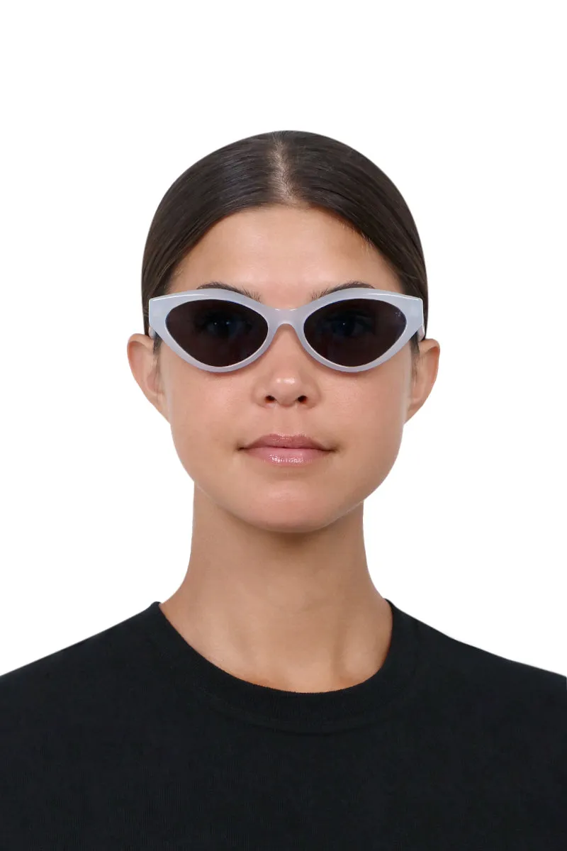 CAT EYE SUNGLASSES | CLEAR BLUE/BLUE