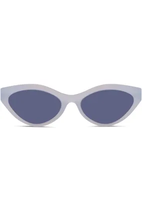 CAT EYE SUNGLASSES | CLEAR BLUE/BLUE