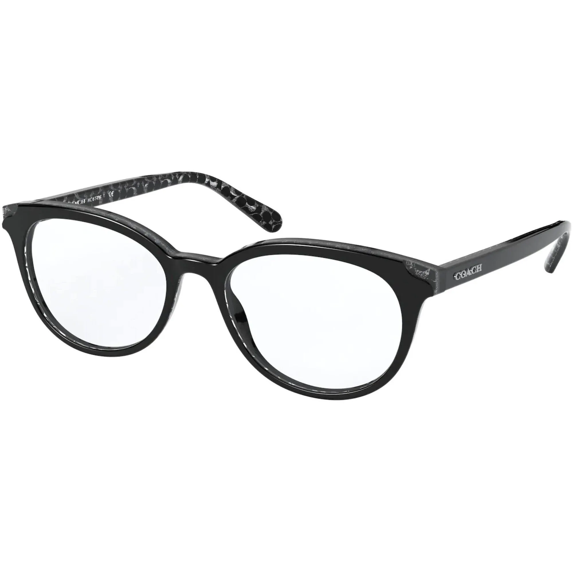 Coach Women's Eyeglasses - Black Glitter Signature Plastic Frame | COACH 0HC6149F 5582