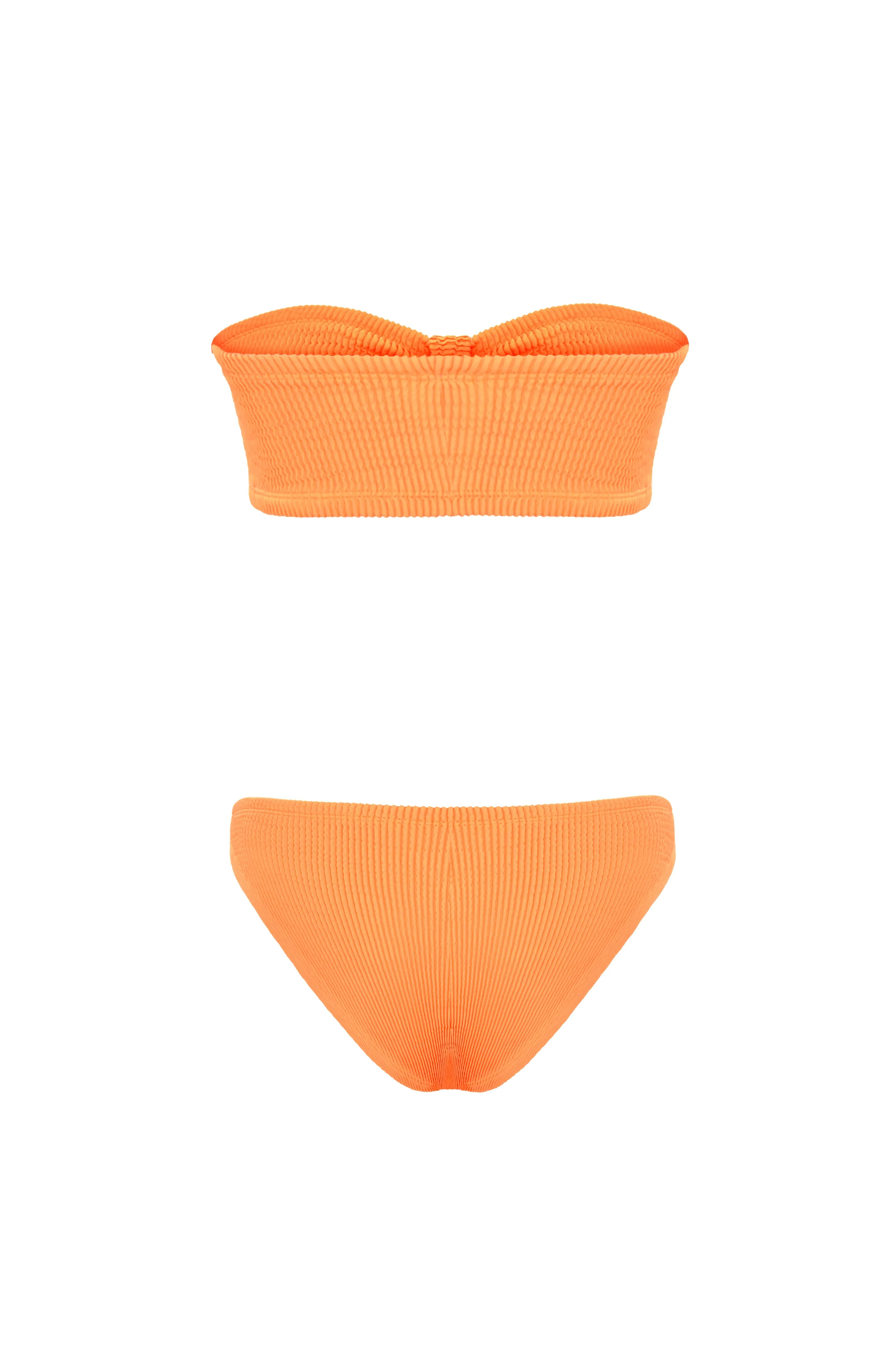 Coquette Crinkle Bikini Set Neon Orange