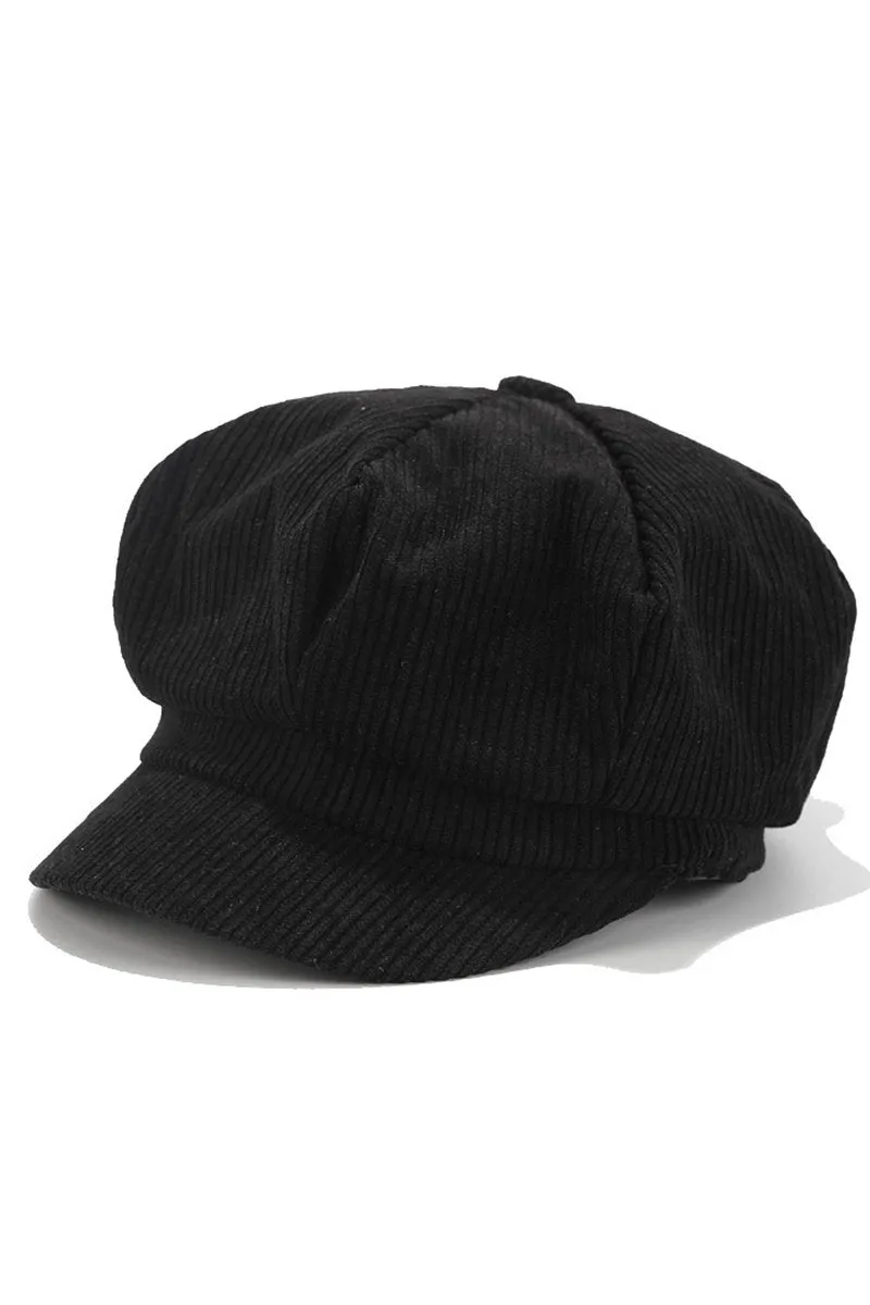 CORDUROY CASUAL NEWSBOY CAP