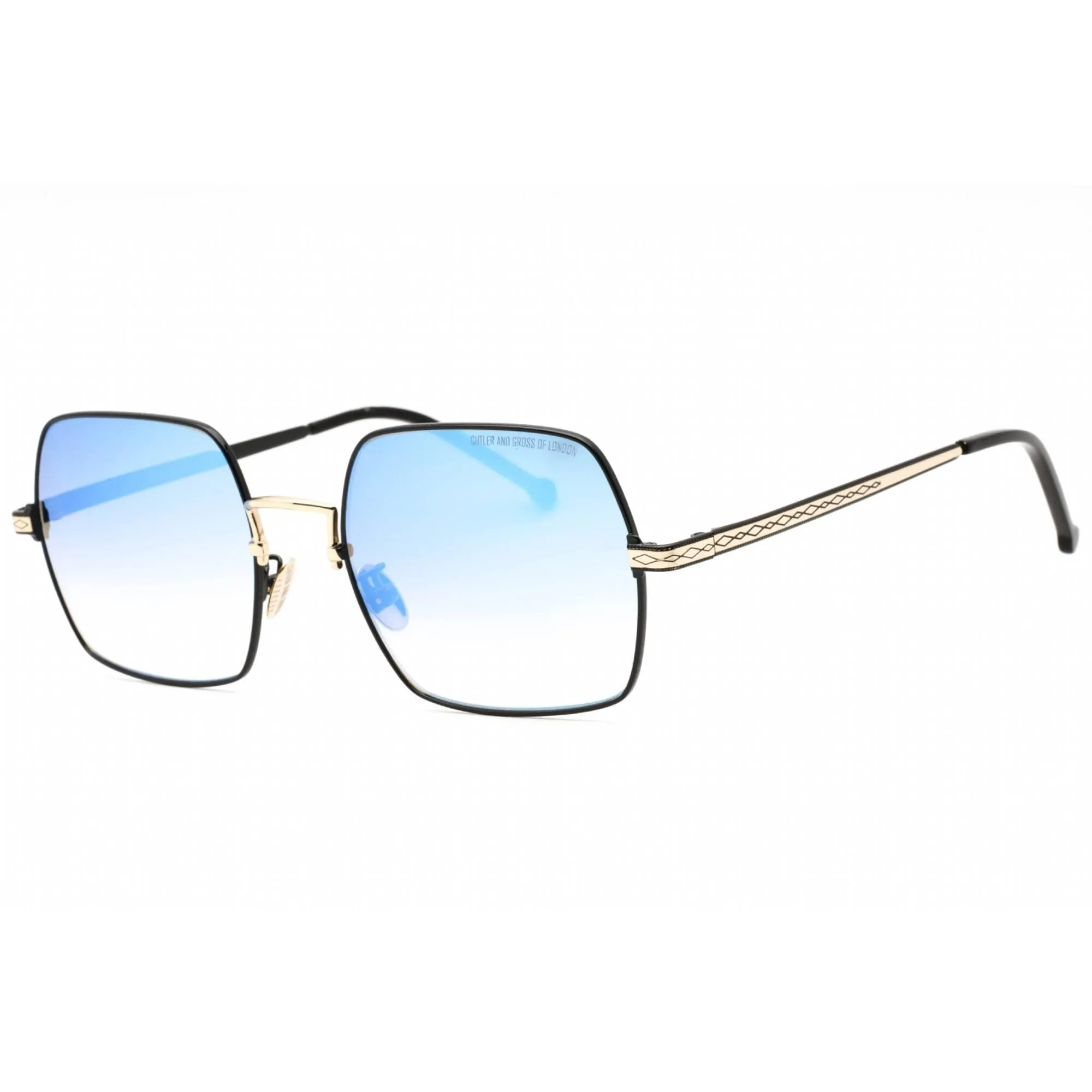 Cutler and Gross Women's Sunglasses - Gold/Black/Metallic Square Frame | CG1300S 005
