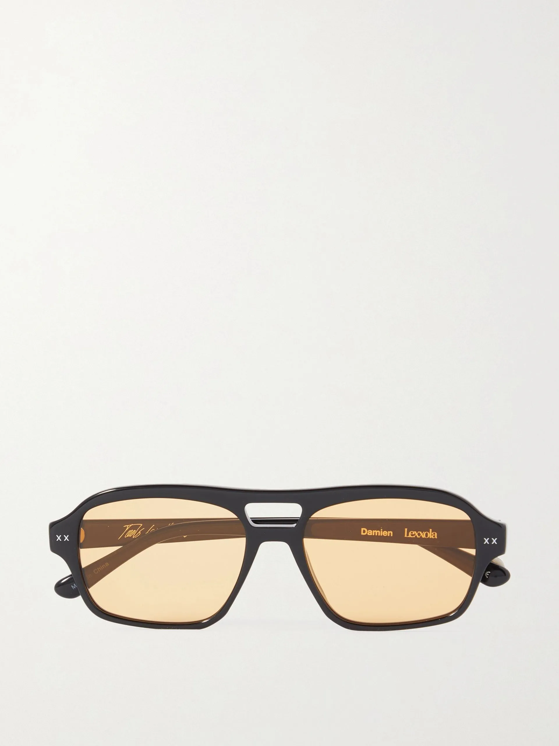 Damien aviator-style acetate sunglasses