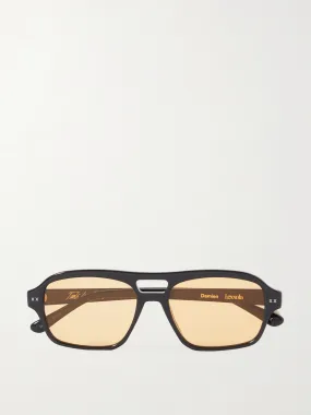 Damien aviator-style acetate sunglasses
