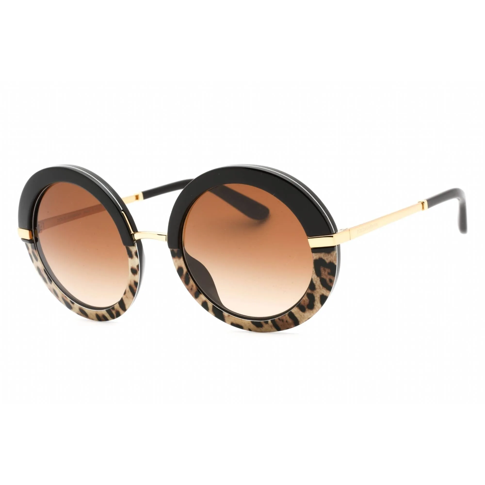 Dolce & Gabbana Women's Sunglasses - Black/Havana Round Full Rim | 0DG4393F 324413
