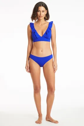 Eco Frill Bra Top Cobalt