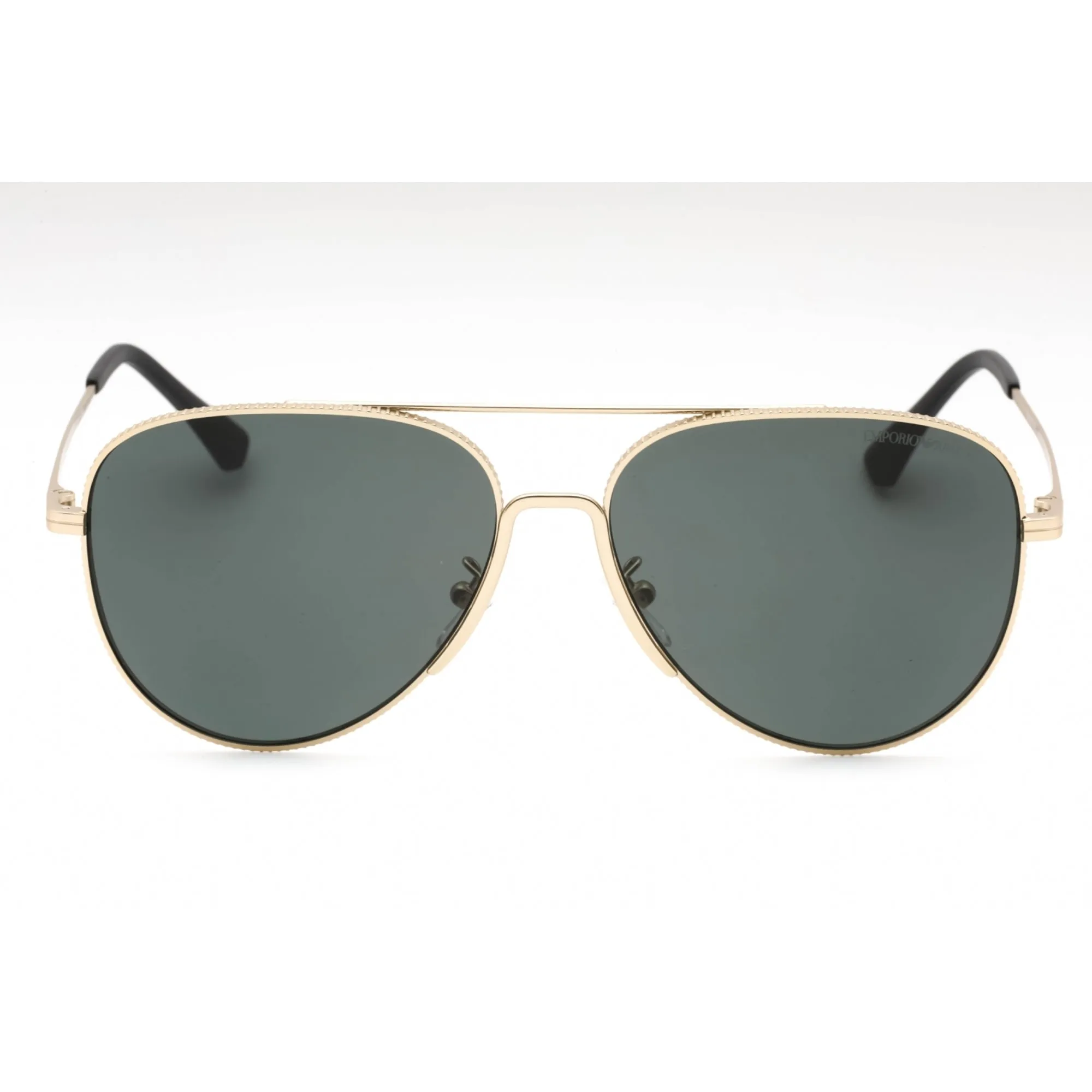 Emporio Armani Men's Sunglasses - Matte Pale Gold Aviator Frame | 0EA2149D 300271
