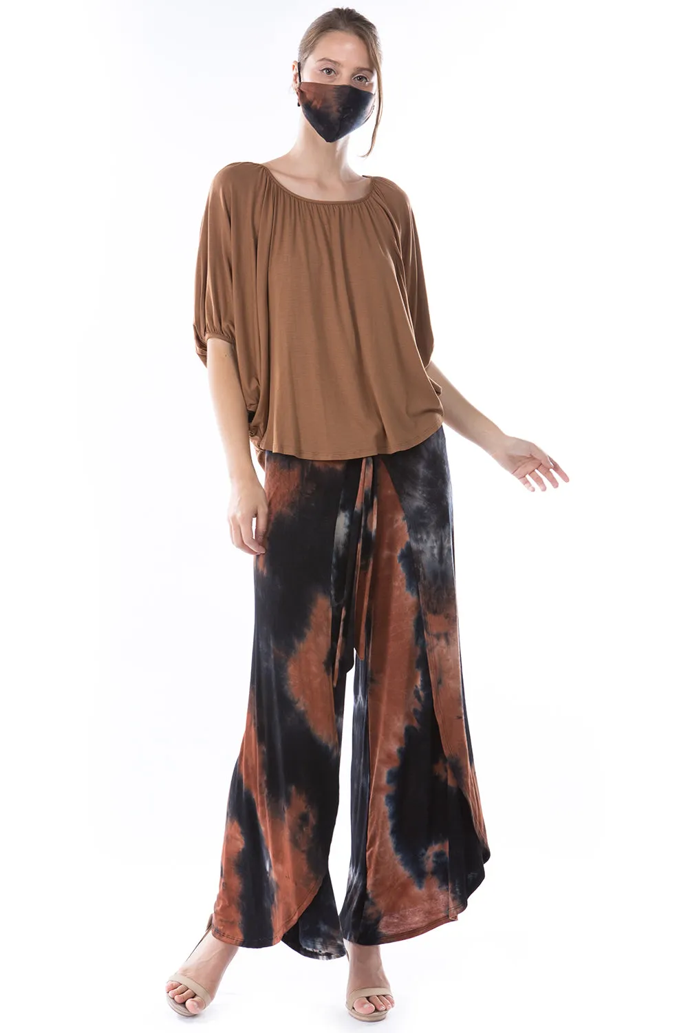 ERIN PANTS (NEW BROWN TIE DYE)-JP8769