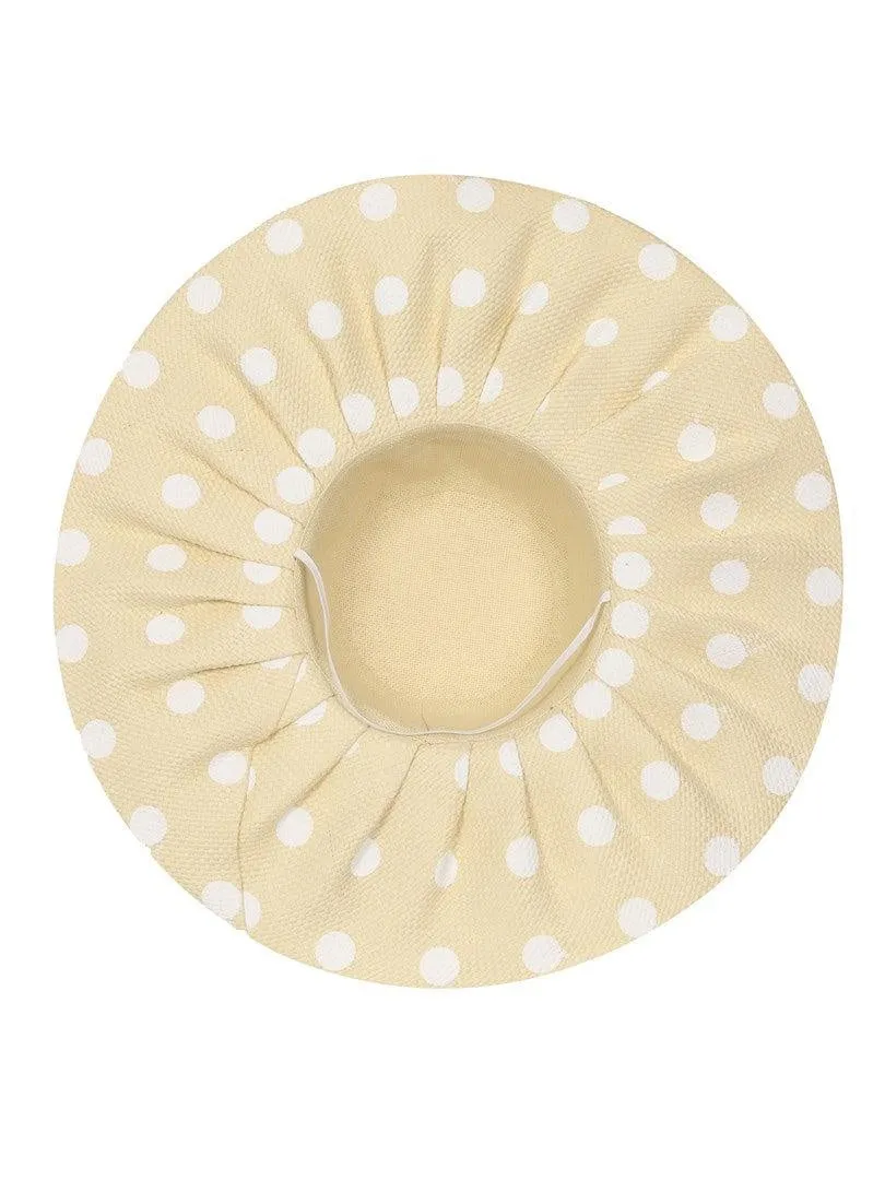 FabSeasons Long Beige Brim Beach Sun Hat