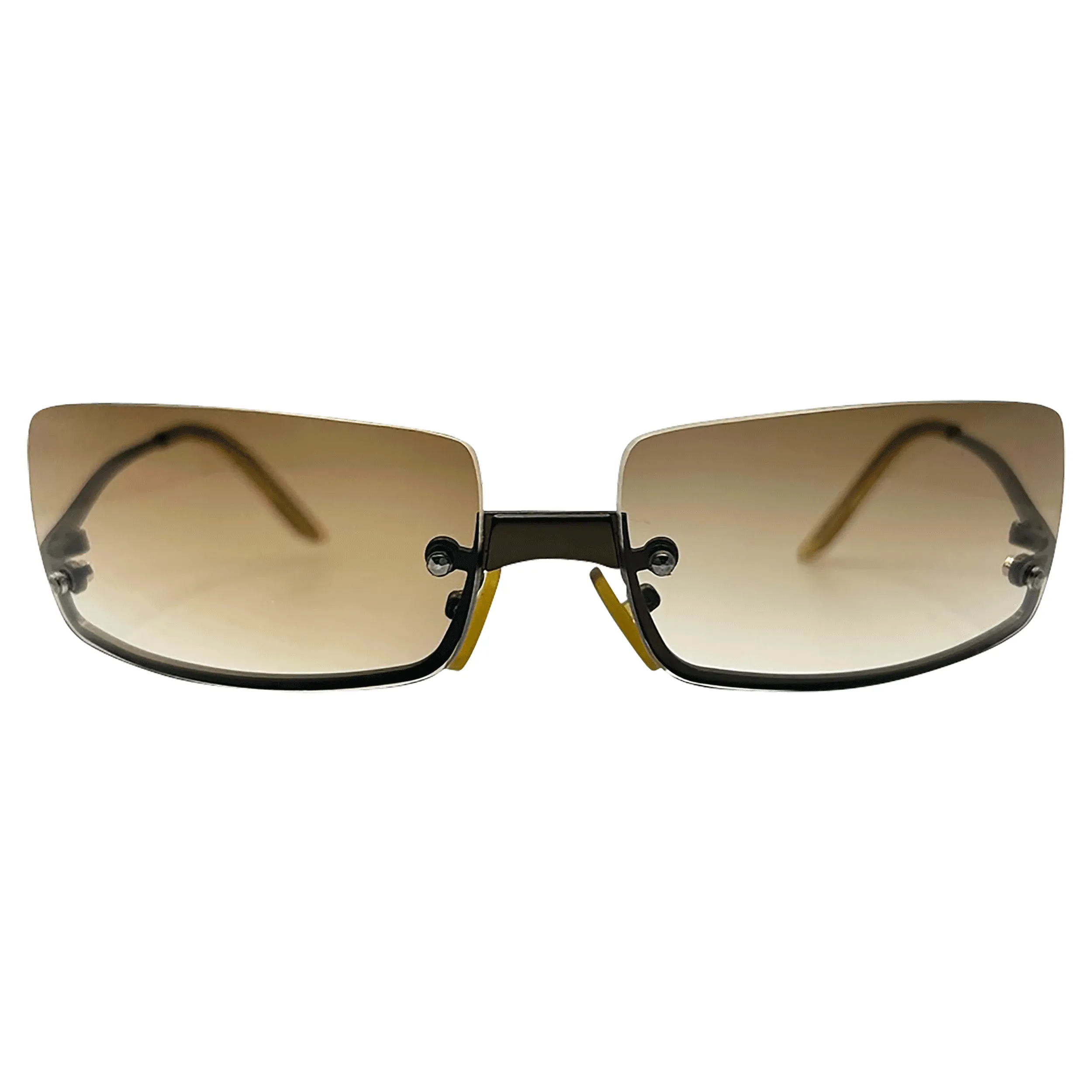 GLOSSY Rimless Square Sunglasses