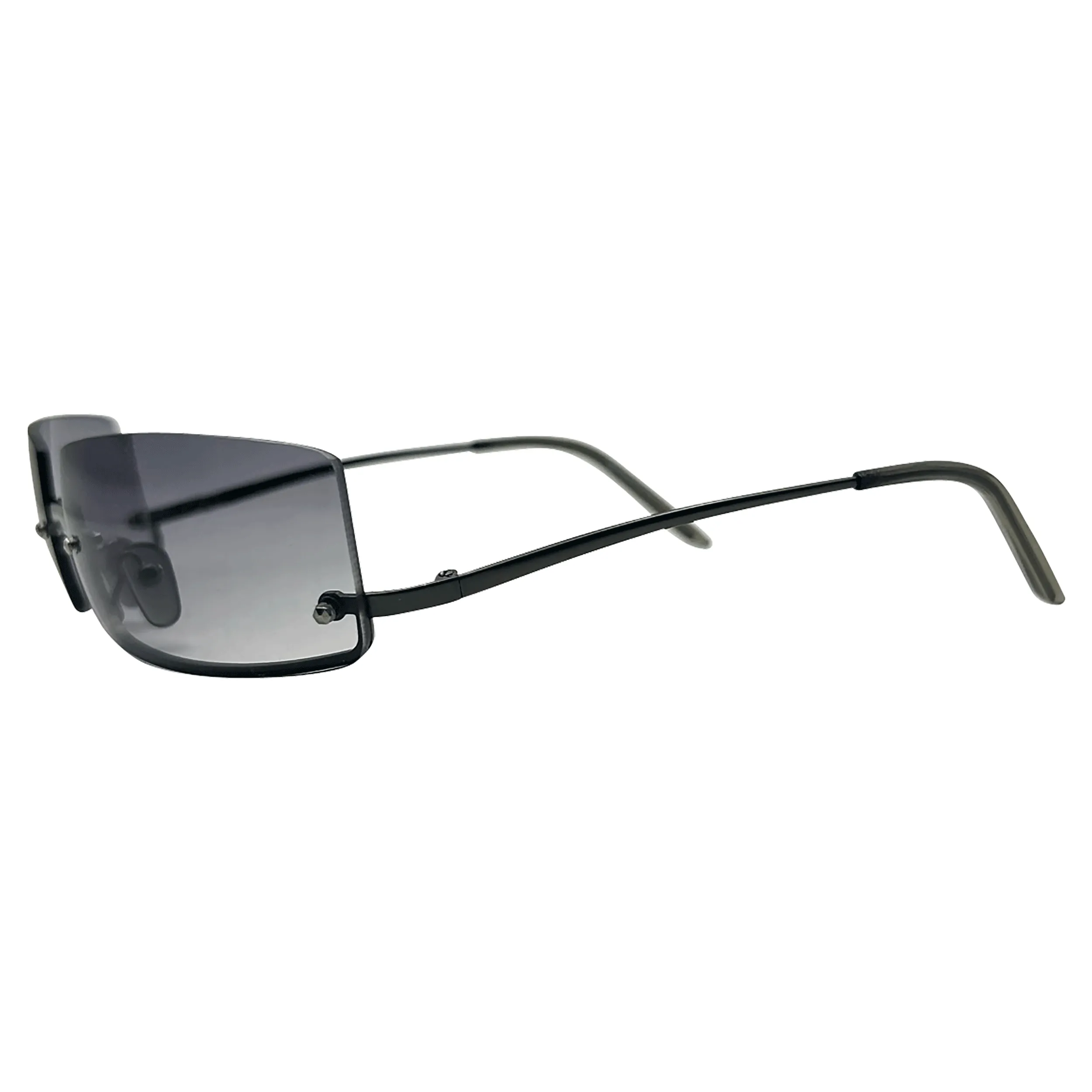 GLOSSY Rimless Square Sunglasses