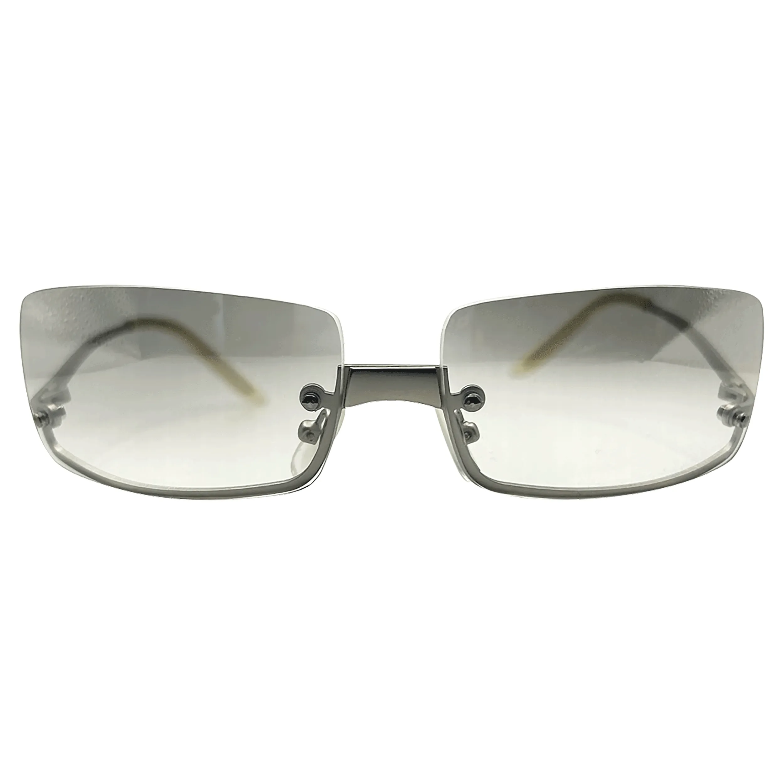 GLOSSY Rimless Square Sunglasses