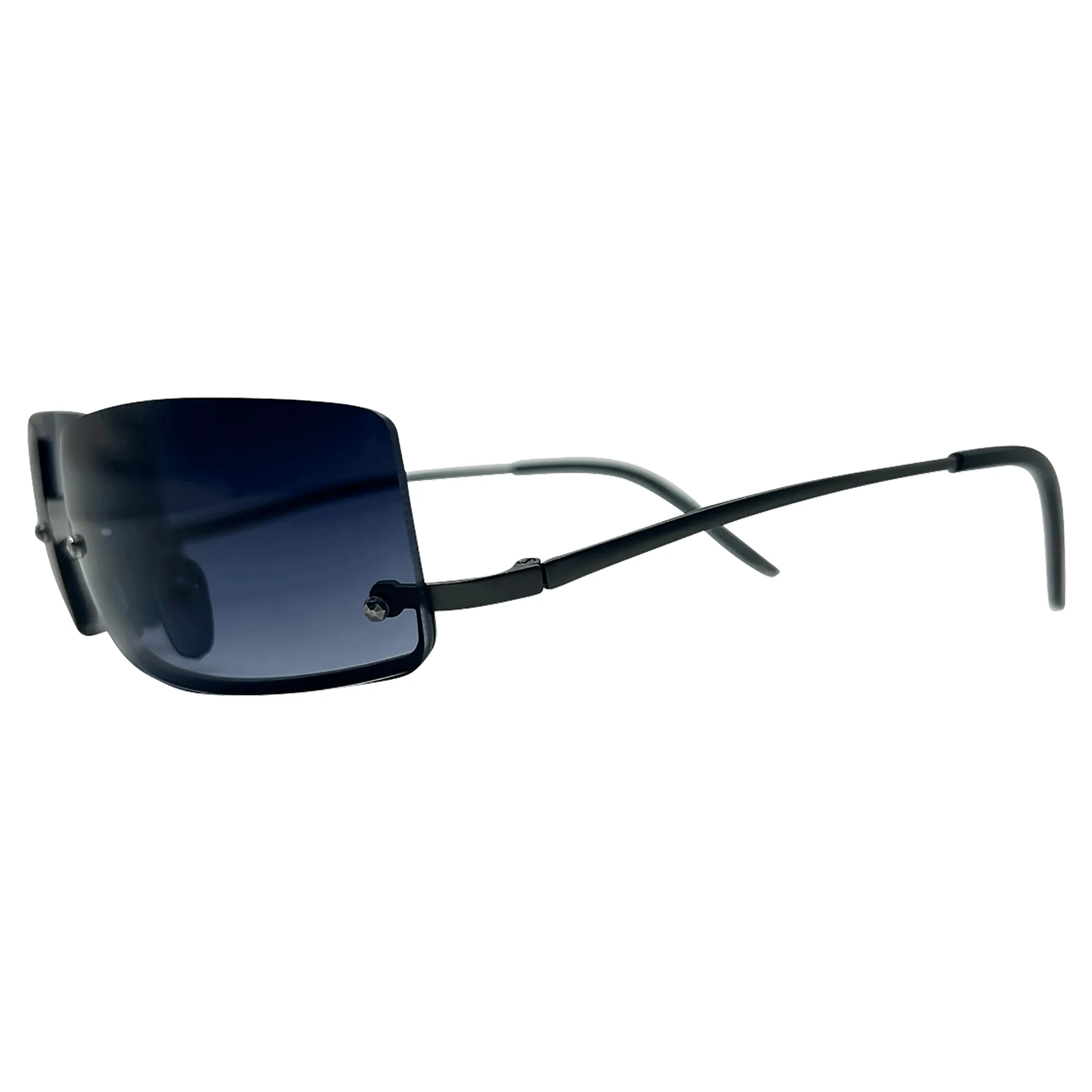 GLOSSY Rimless Square Sunglasses