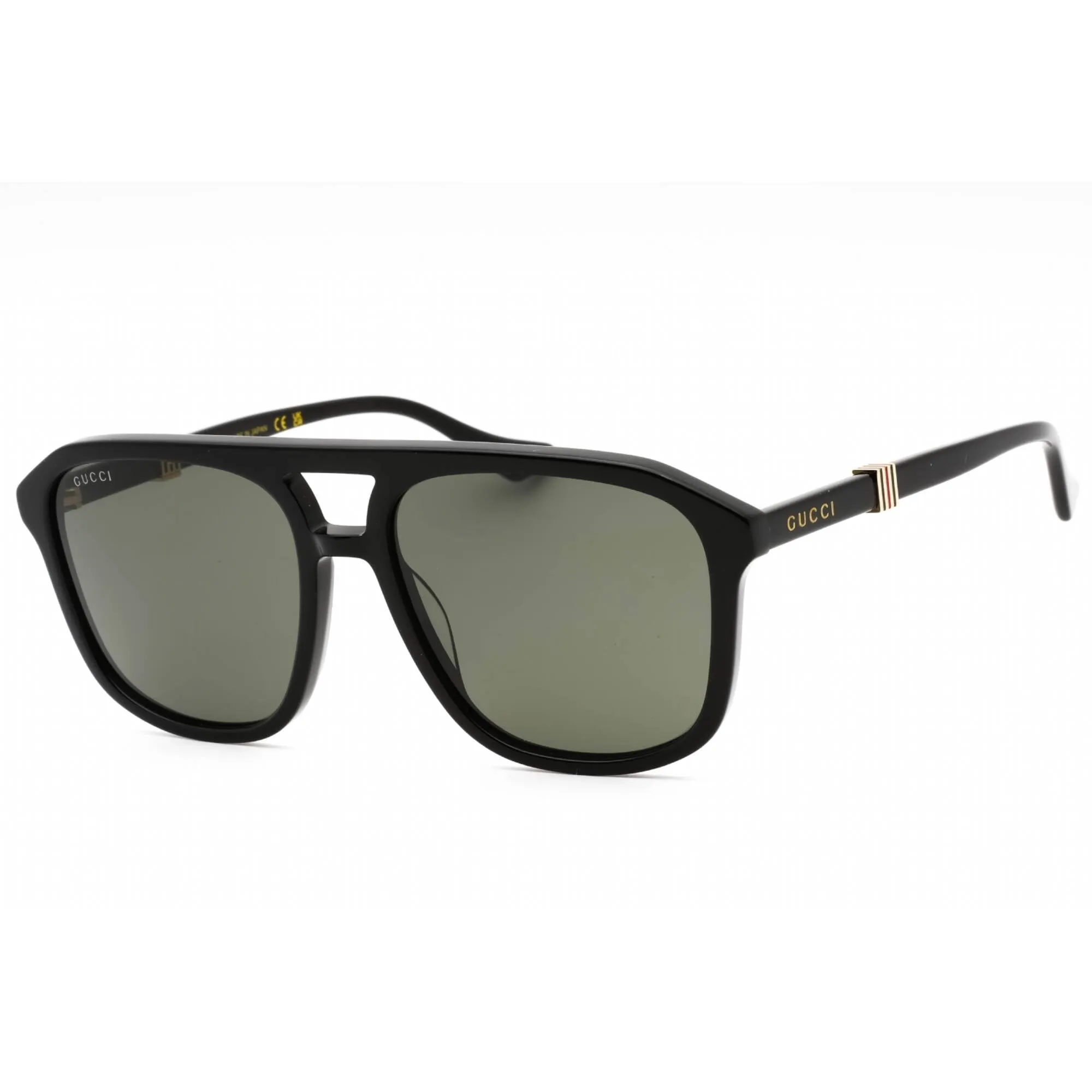 Gucci Men's Sunglasses - Black Acetate Full Rim Navigator Shape Frame | GG1494S 001