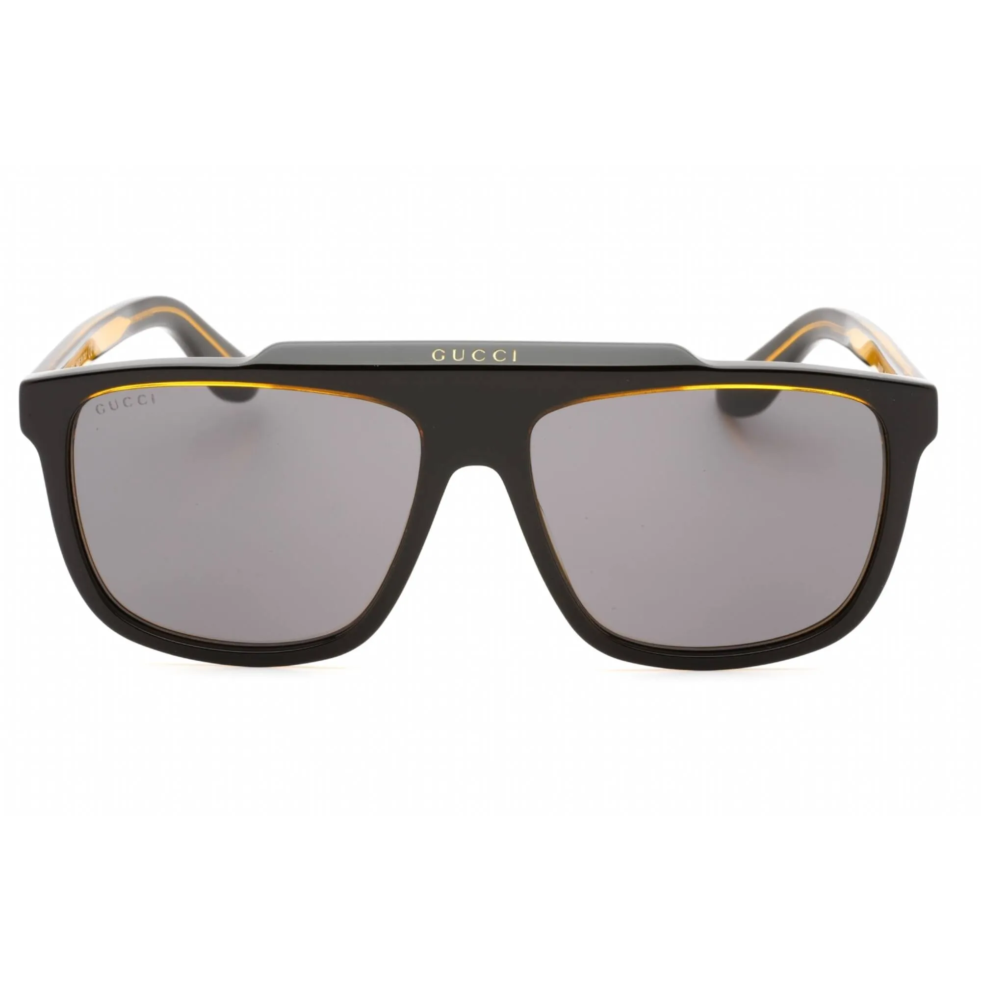 Gucci Men's Sunglasses - Black Acetate Square Full Rim Frame Grey Lens| GG1039S 001