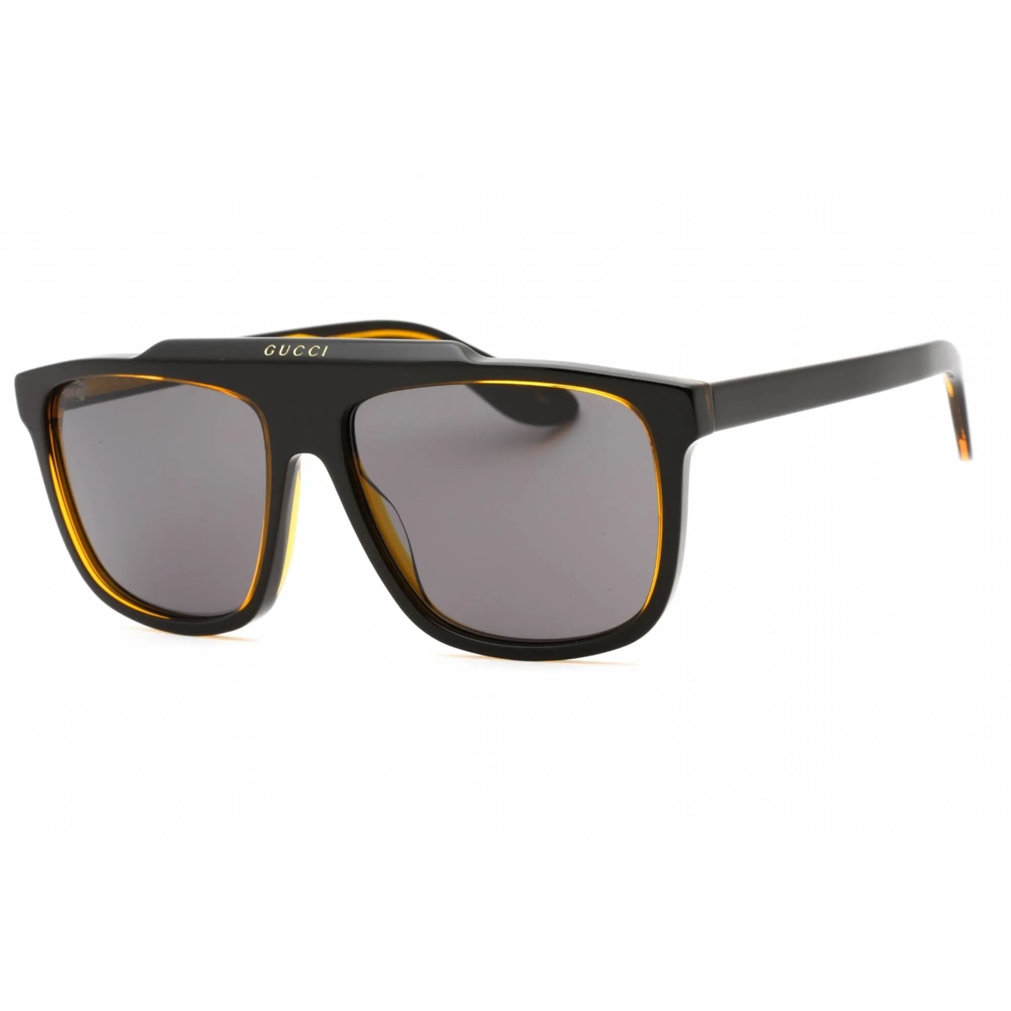 Gucci Men's Sunglasses - Black Acetate Square Full Rim Frame Grey Lens| GG1039S 001