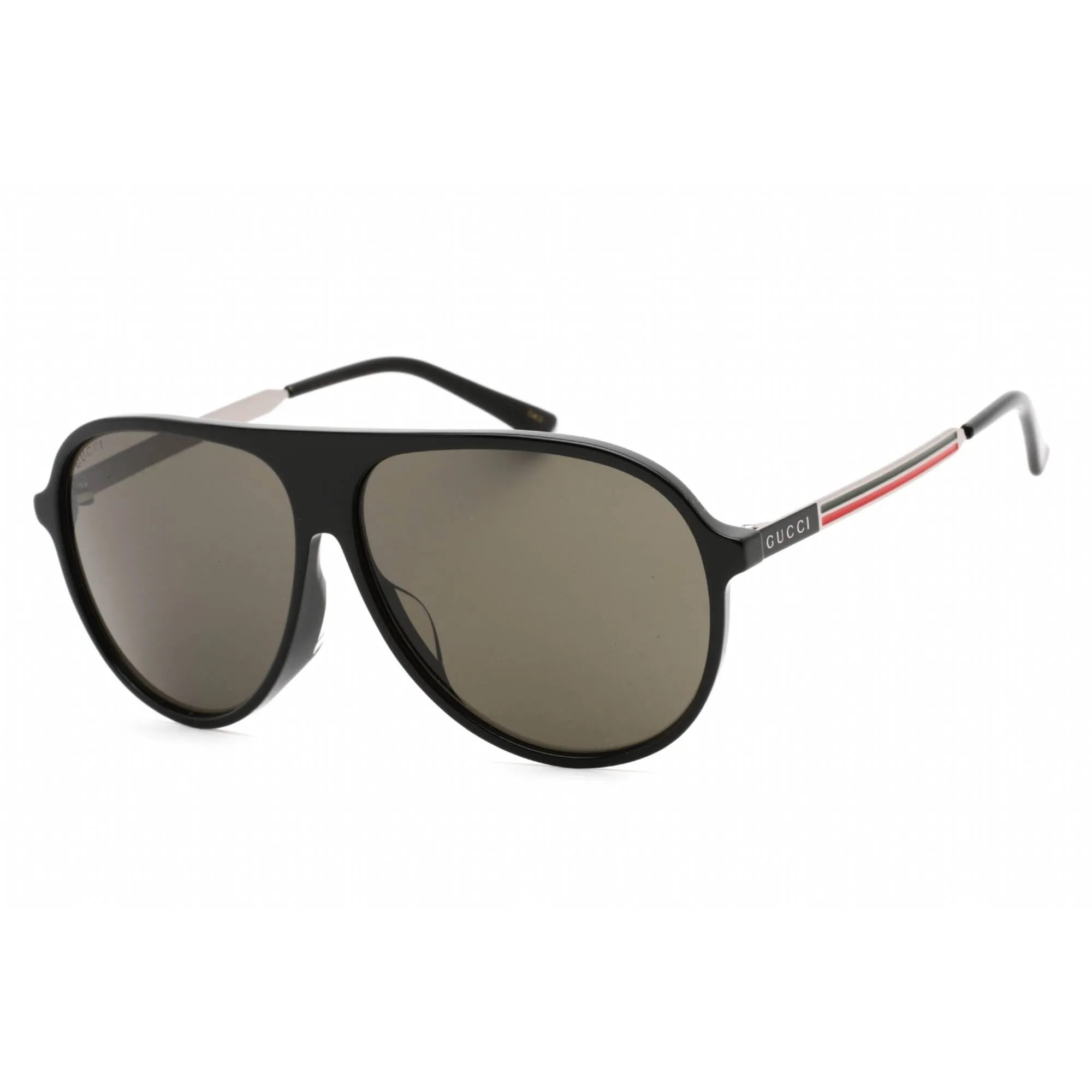 Gucci Unisex Sunglasses - Black Plastic Aviator Full Rim Frame | GG0829SA 001