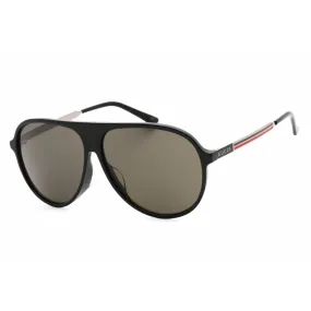 Gucci Unisex Sunglasses - Black Plastic Aviator Full Rim Frame | GG0829SA 001
