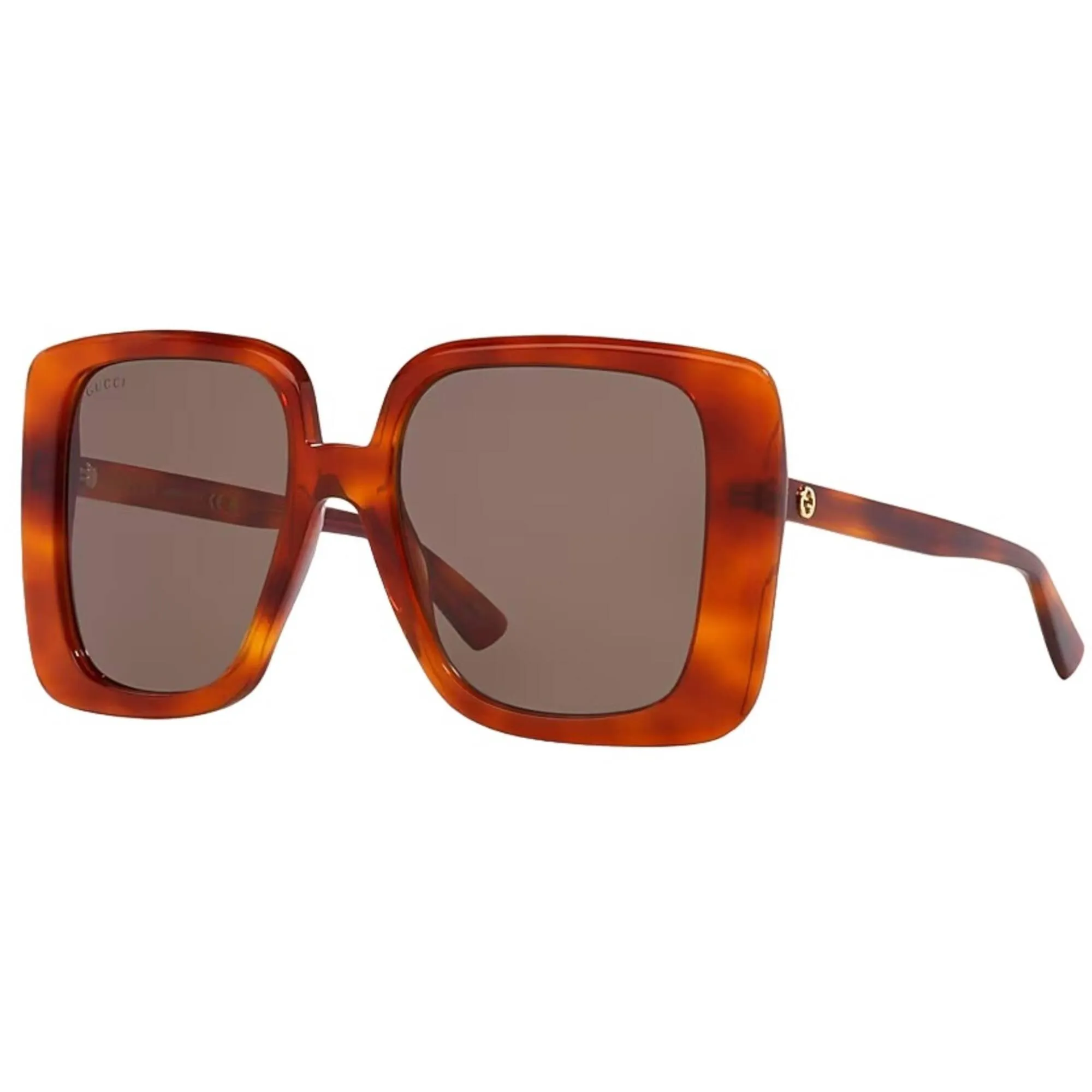 Gucci Women's Sunglasses - Full Rim Havana Plastic Square Shape Frame | GG1314S 002