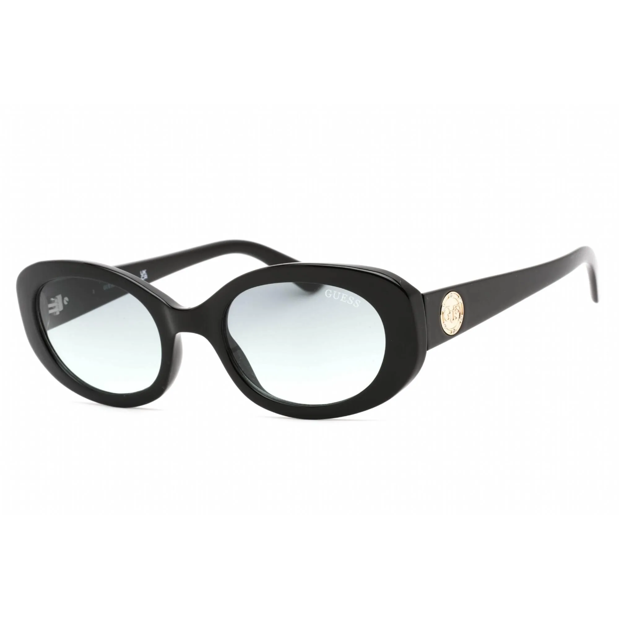 Guess Factory Women's Sunglasses - Full Rim Shiny Black Plastic Cat Eye | GF6150 01B