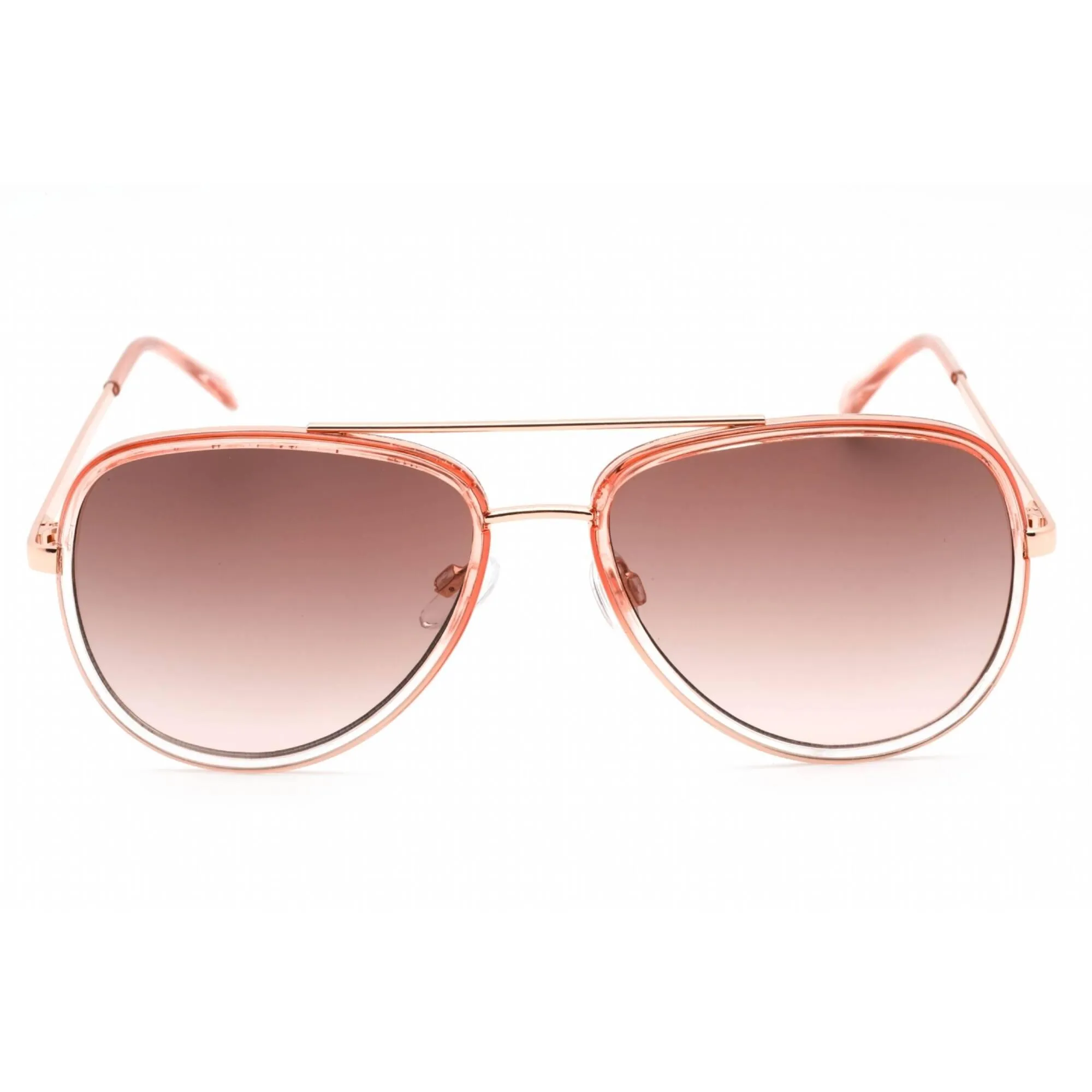 Guess Factory Women's Sunglasses - Shiny Pink Frame Gradient Smoke Lens | GF0417 72B