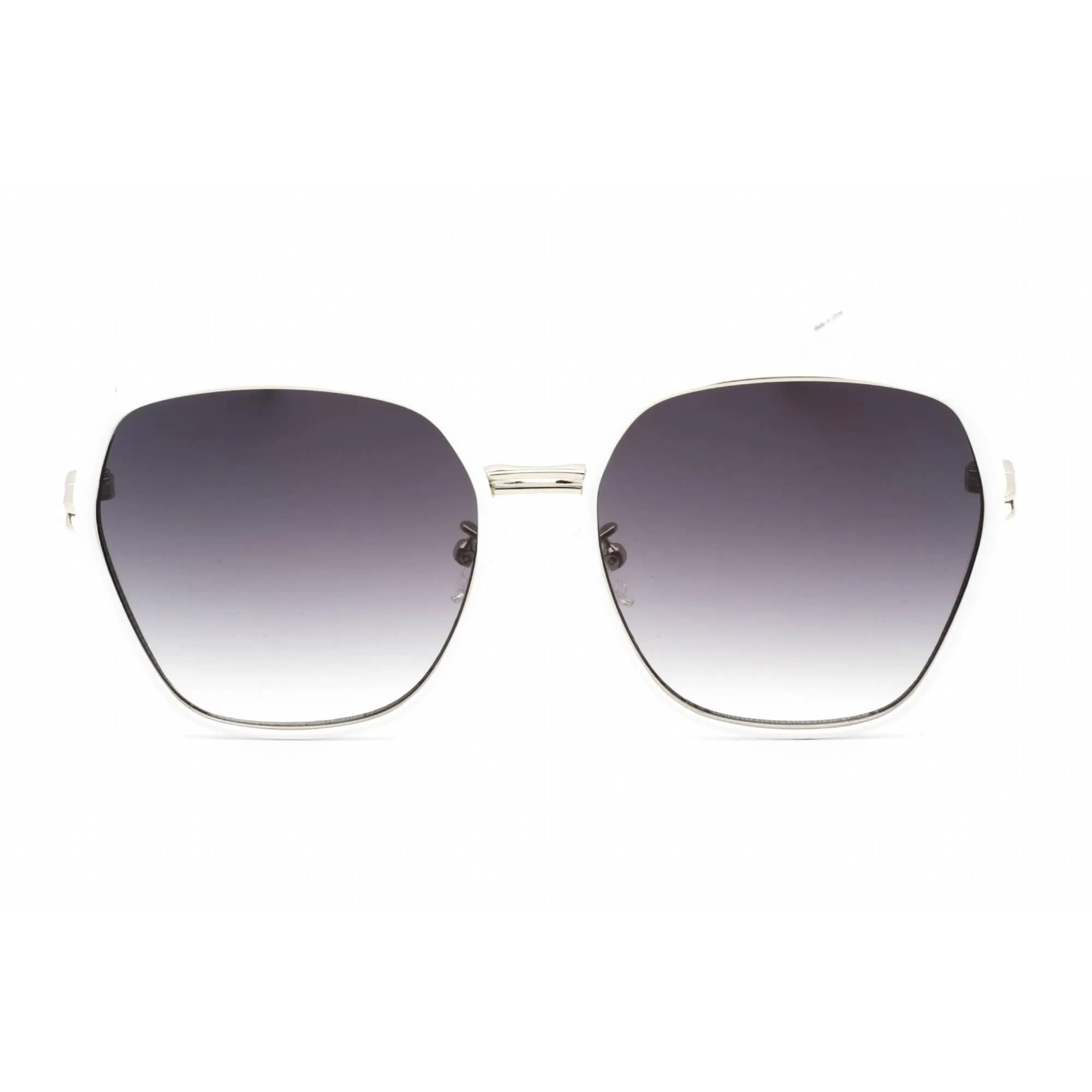 Guess Factory Women's Sunglasses - White Metal Frame Gradient Smoke Lens | GF0407 21B