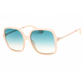 Guess Women's Sunglasses - Full Rim Shiny Beige Plastic Square Frame | GU7845 57P