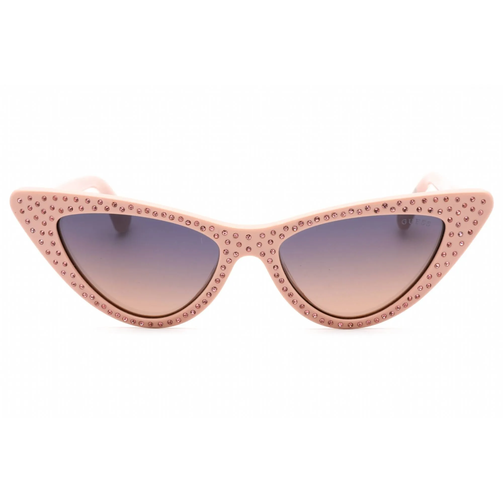 Guess Women's Sunglasses - Shiny Pink Plastic Full Rim Frame Smoke Lens | GU7810 72B