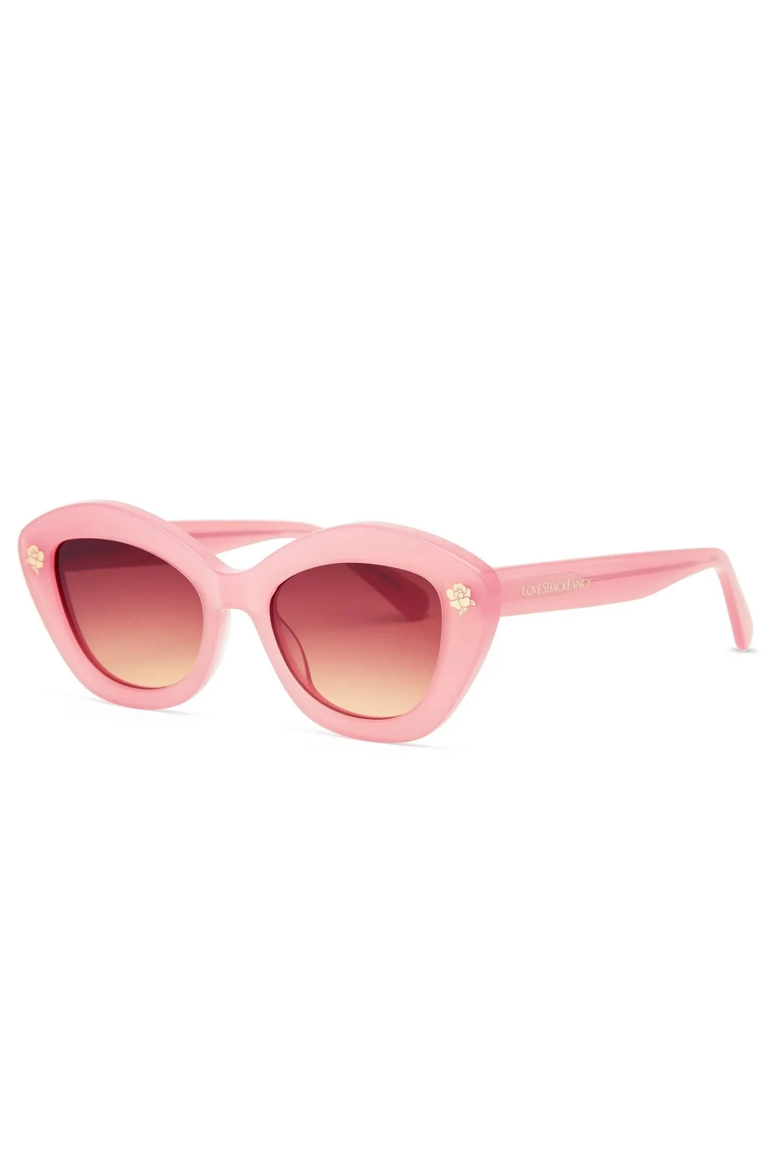 Hessel Cat Eye Sunglasses- Peony Pink
