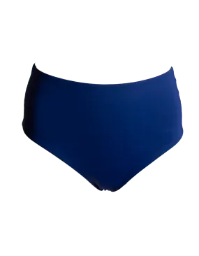 High Waist Midnight Blue Womens Bikini Bottoms
