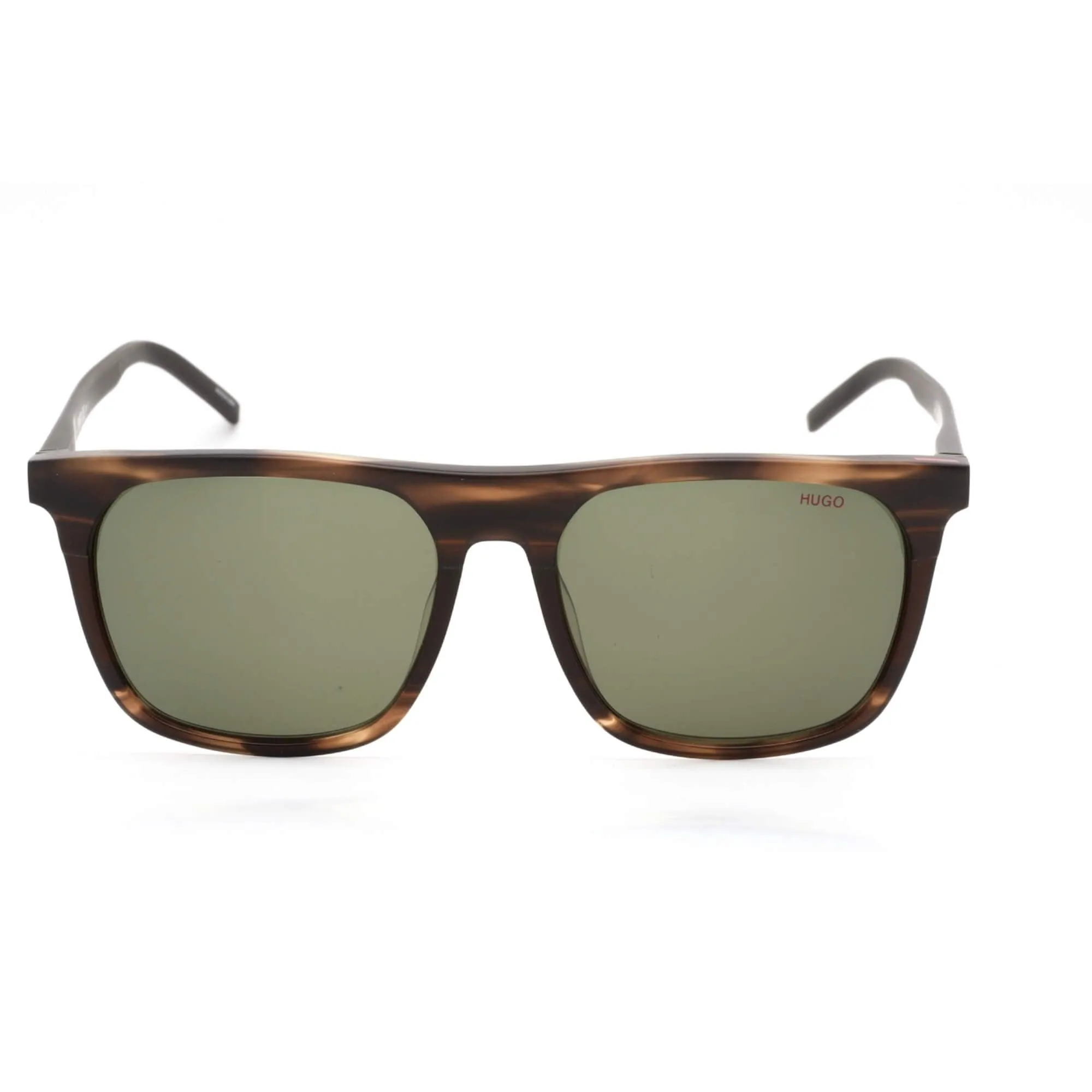 Hugo Men's Sunglasses - Green Lens Plastic Square Shape Frame | HG 1086/S 0BU0 QT