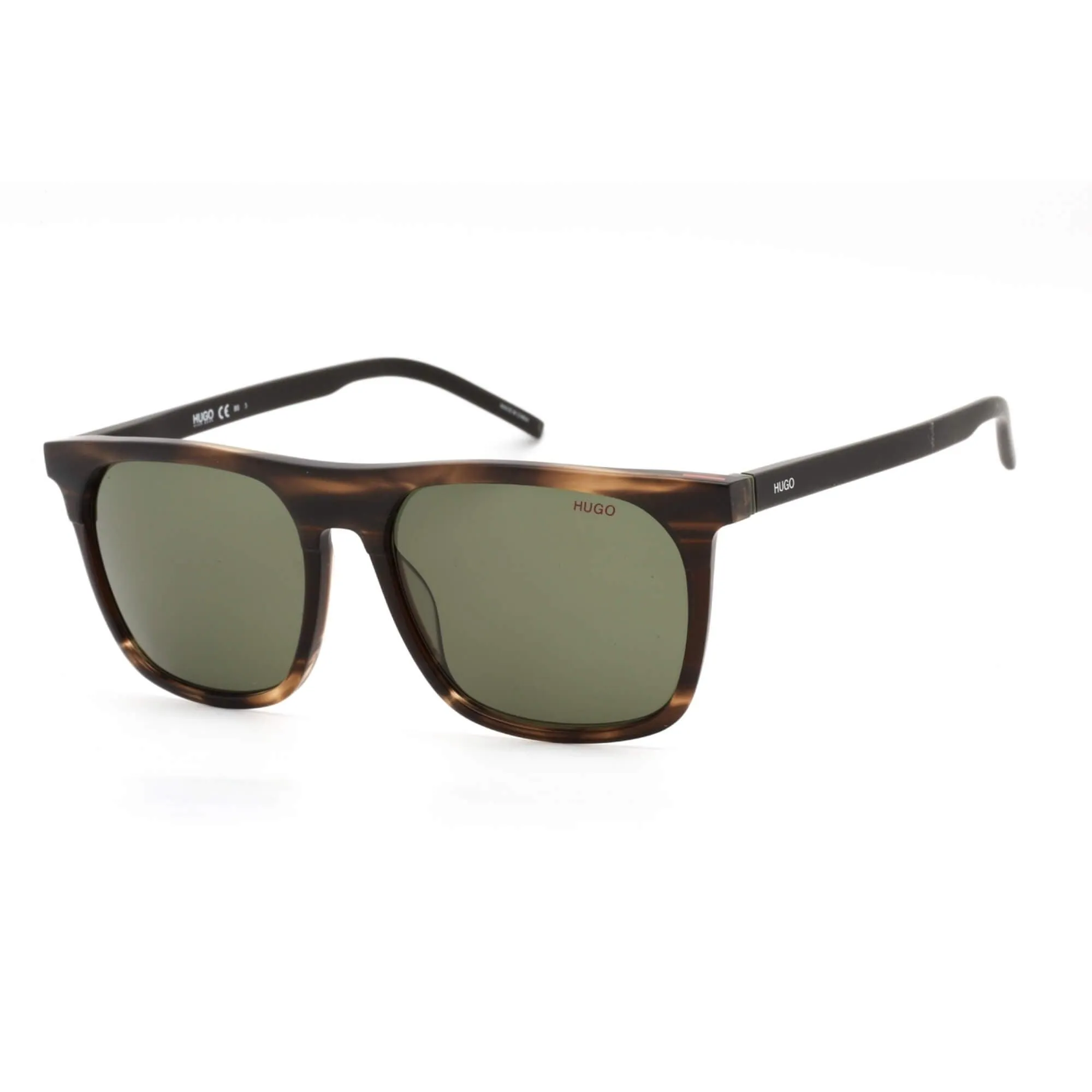 Hugo Men's Sunglasses - Green Lens Plastic Square Shape Frame | HG 1086/S 0BU0 QT